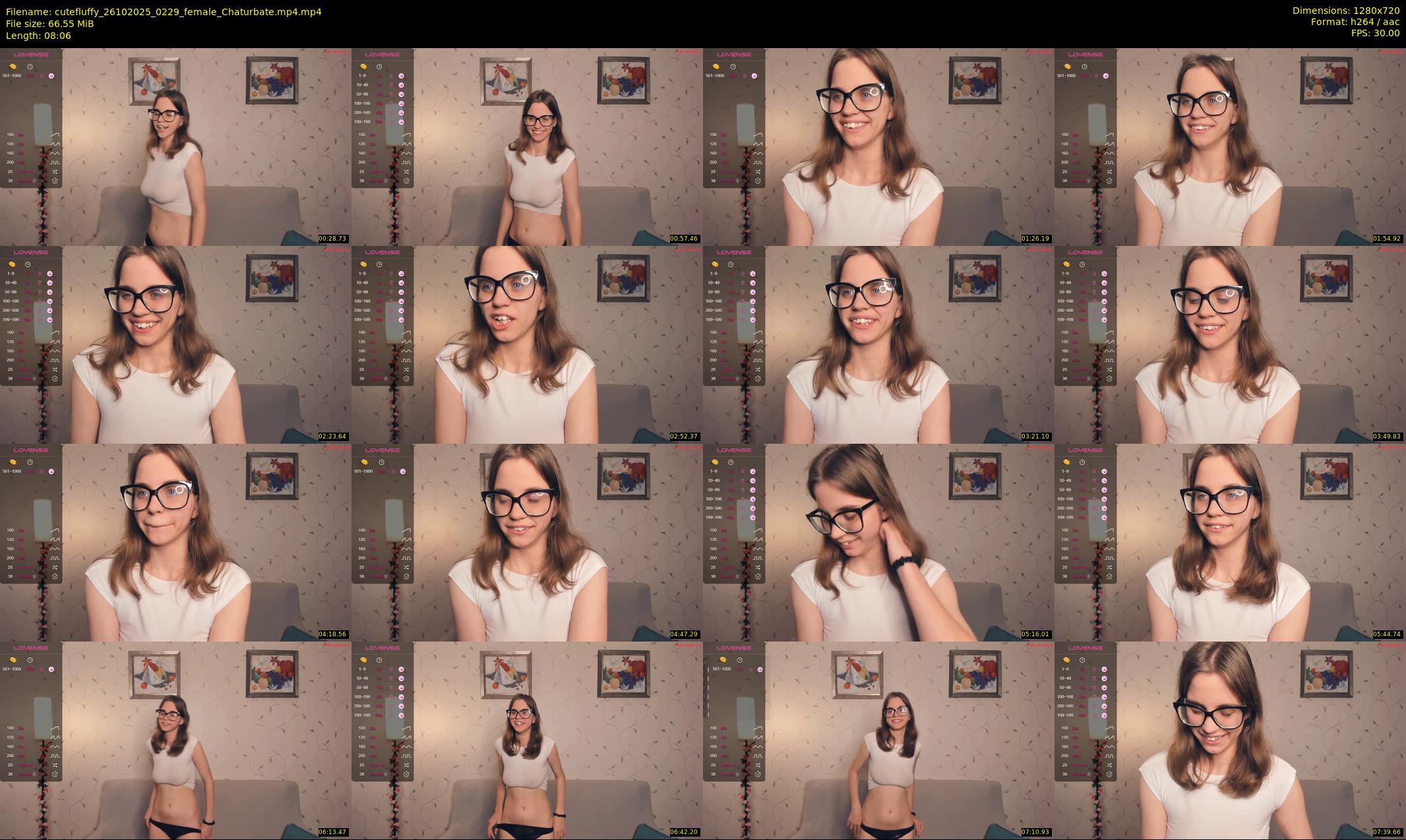 cutefluffy — 9 minute Chaturbate female cam show recording, 720p, Oct 26, 2025