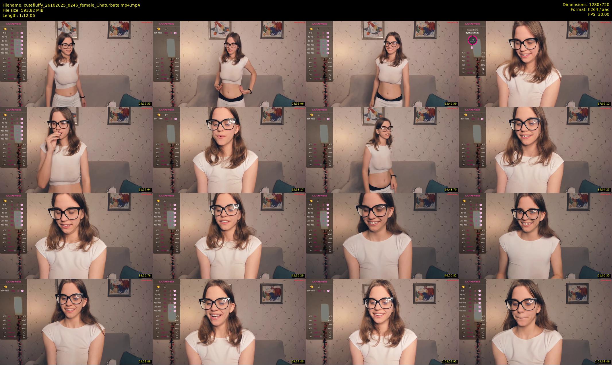 cutefluffy — 73 minute Chaturbate female cam show recording, 720p, Oct 26, 2025