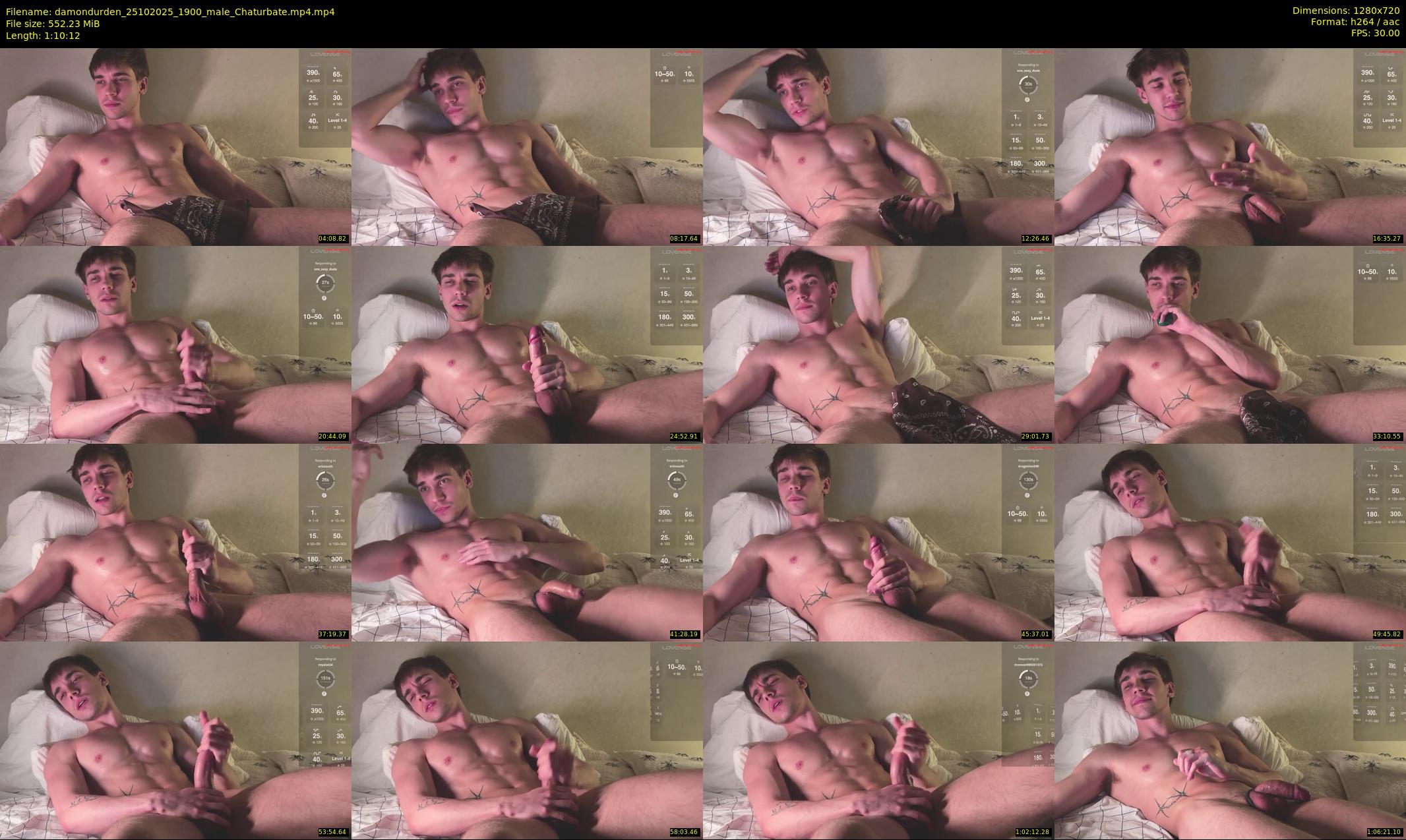 damondurden — 71 minute Chaturbate male cam show recording, 720p, Oct 25, 2025