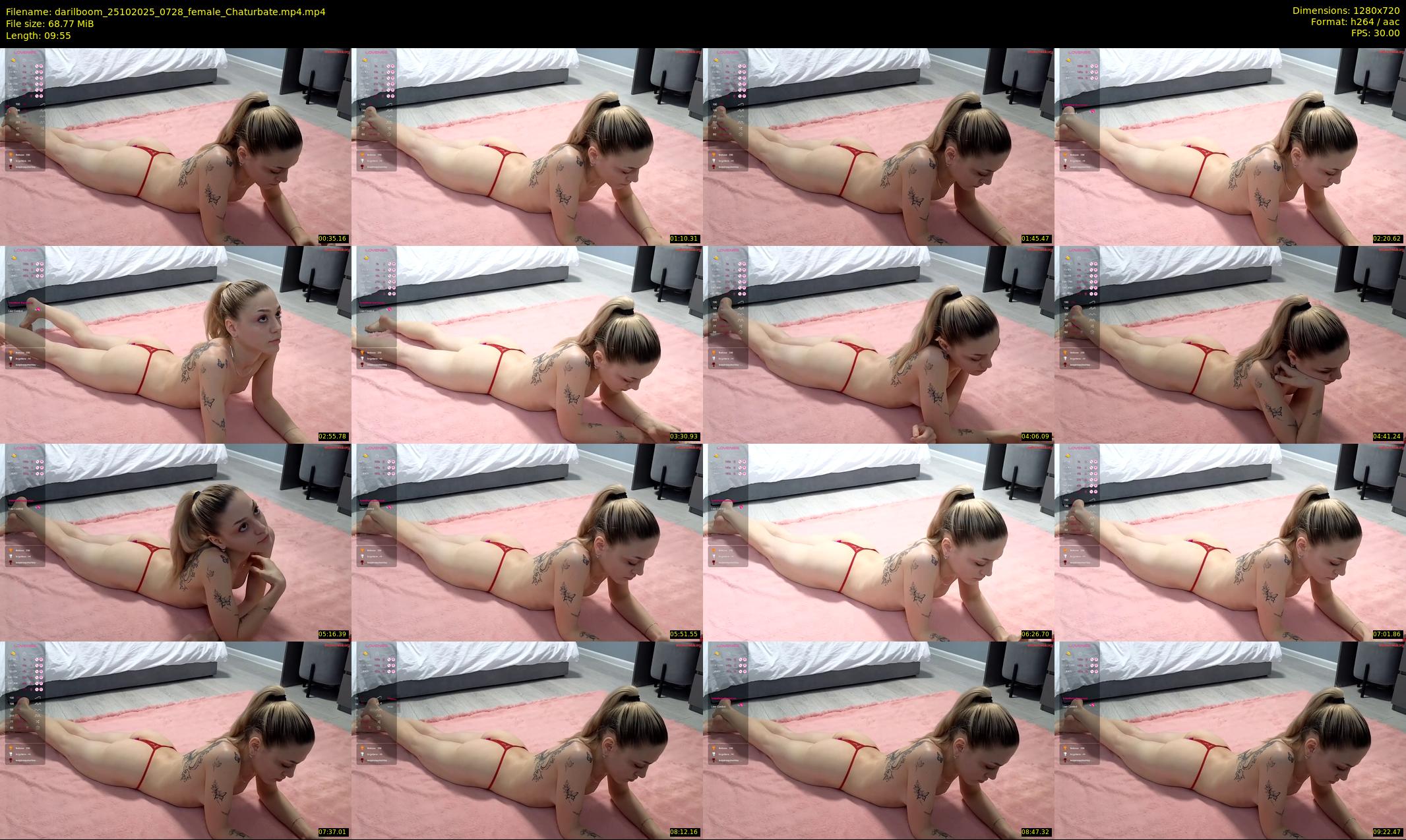 darilboom — 10 minute Chaturbate female cam show recording, 720p, Oct 25, 2025