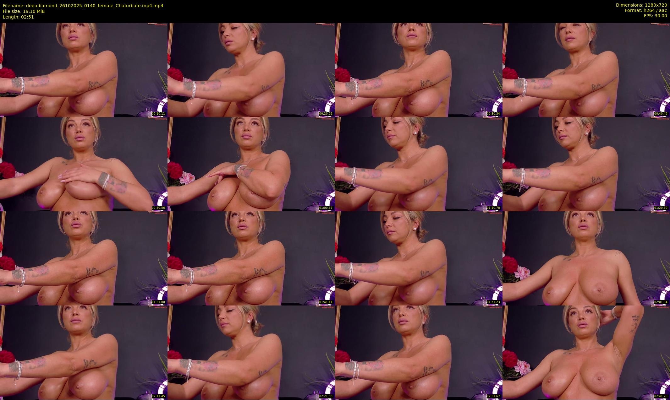 deeadiamond — 3 minute Chaturbate female cam show recording, 720p, Oct 26, 2025