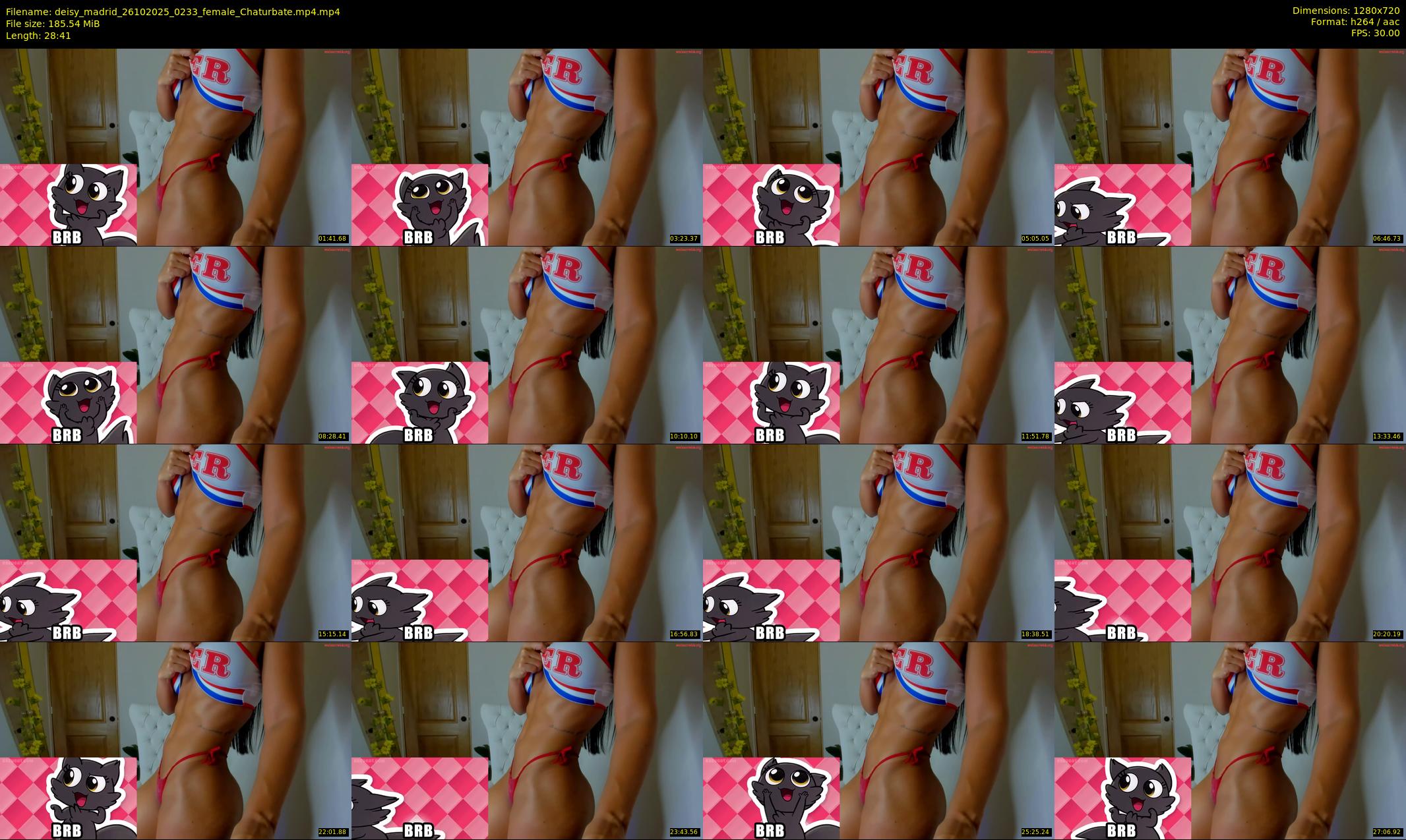 deisy_madrid — 29 minute Chaturbate female cam show recording, 720p, Oct 26, 2025