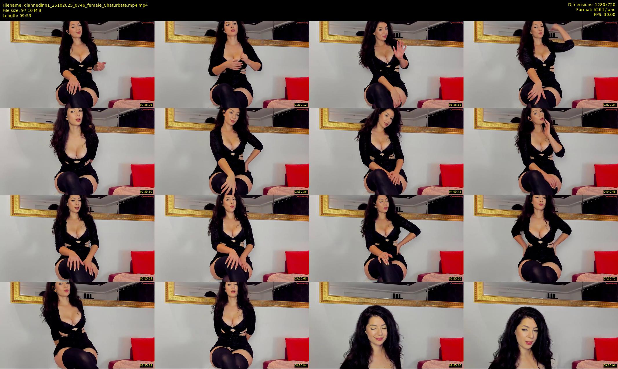 diannedinn1 — 10 minute Chaturbate female cam show recording, 720p, Oct 25, 2025