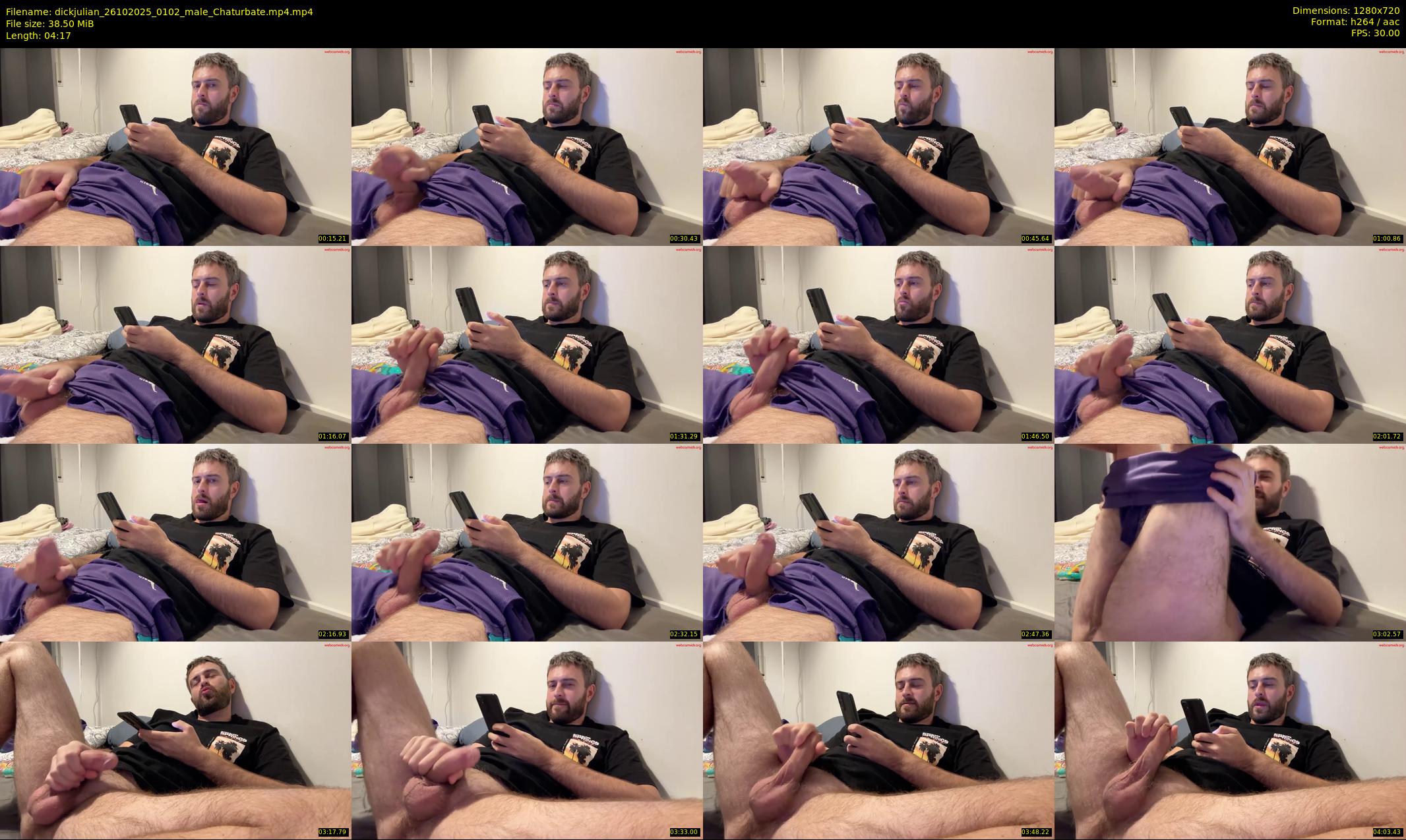 dickjulian — 5 minute Chaturbate male cam show recording, 720p, Oct 26, 2025