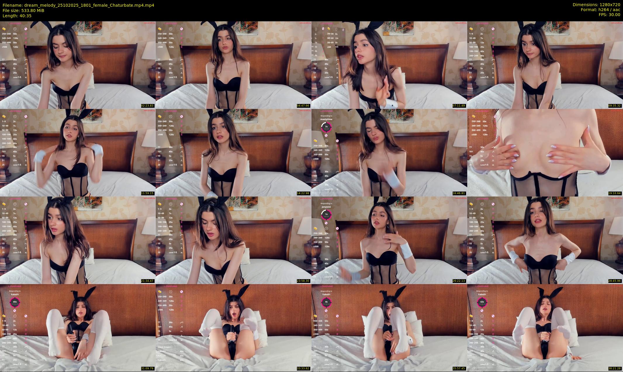 dream_melody — 41 minute Chaturbate female cam show recording, 720p, Oct 25, 2025