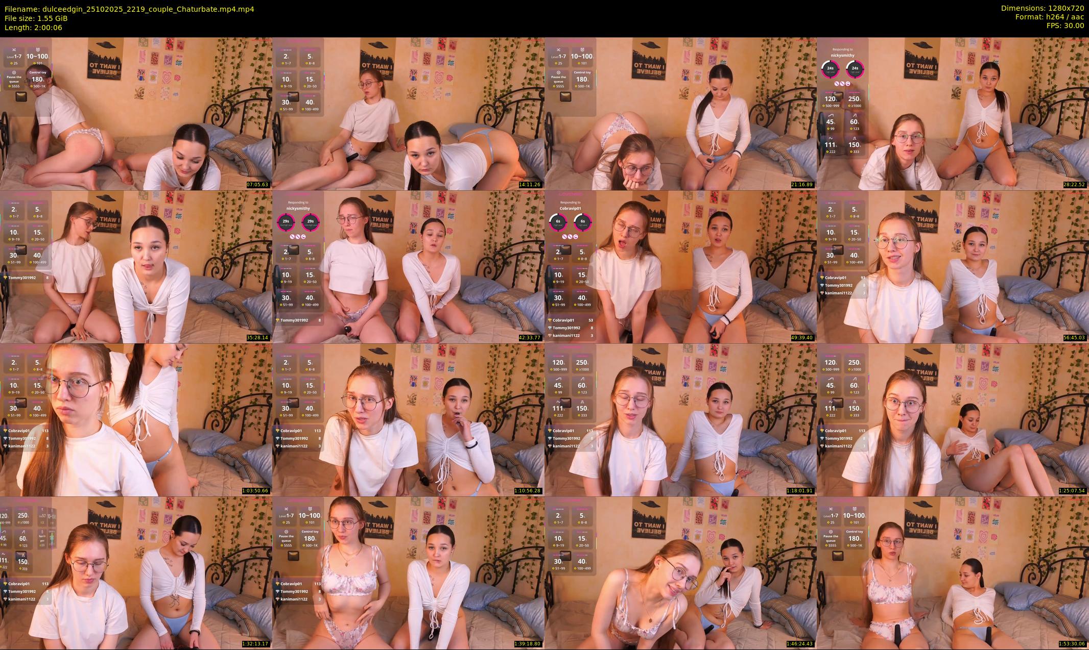 dulceedgin — 121 minute Chaturbate female cam show recording, 720p, Oct 25, 2025
