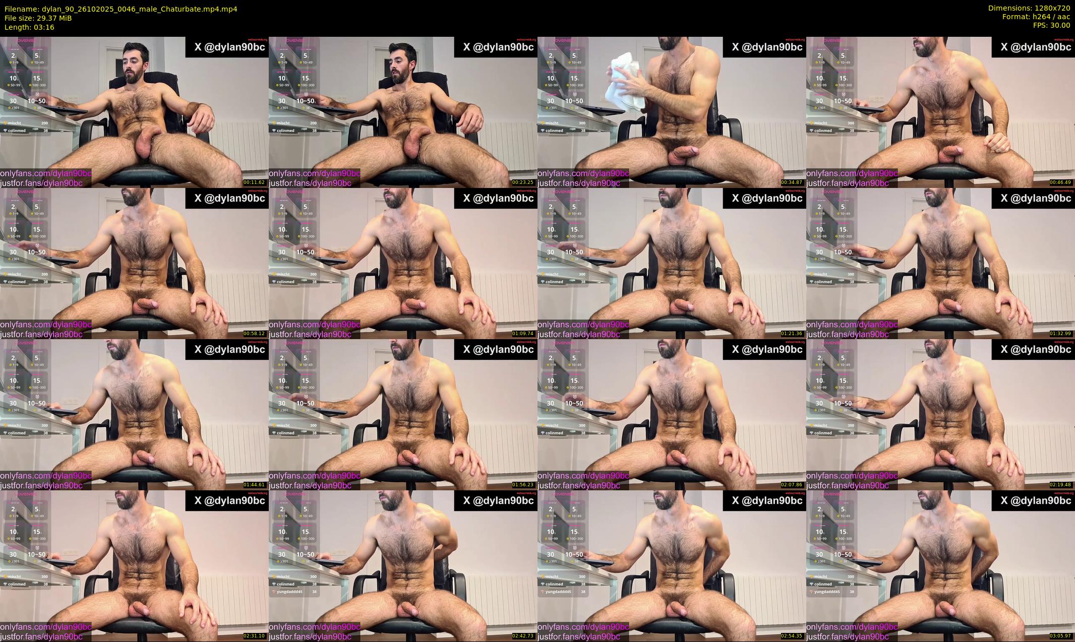 dylan_90 — 4 minute Chaturbate male cam show recording, 720p, Oct 26, 2025