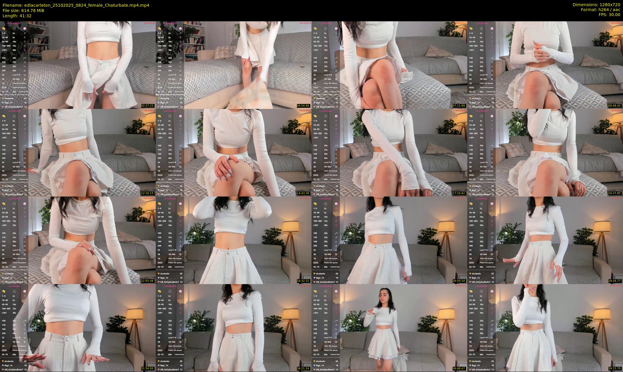 edlacarleton — 42 minute Chaturbate female cam show recording, 720p, Oct 25, 2025