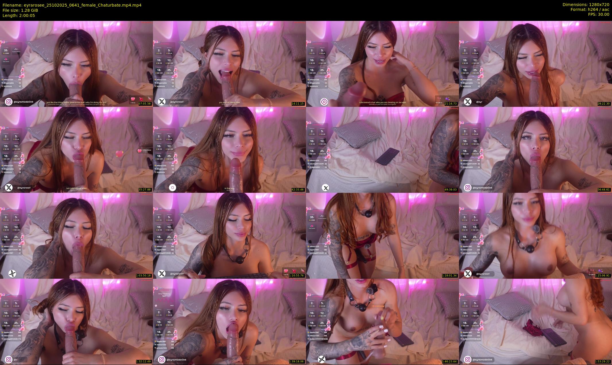 eyrarosee — 121 minute Chaturbate female cam show recording, 720p, Oct 25, 2025