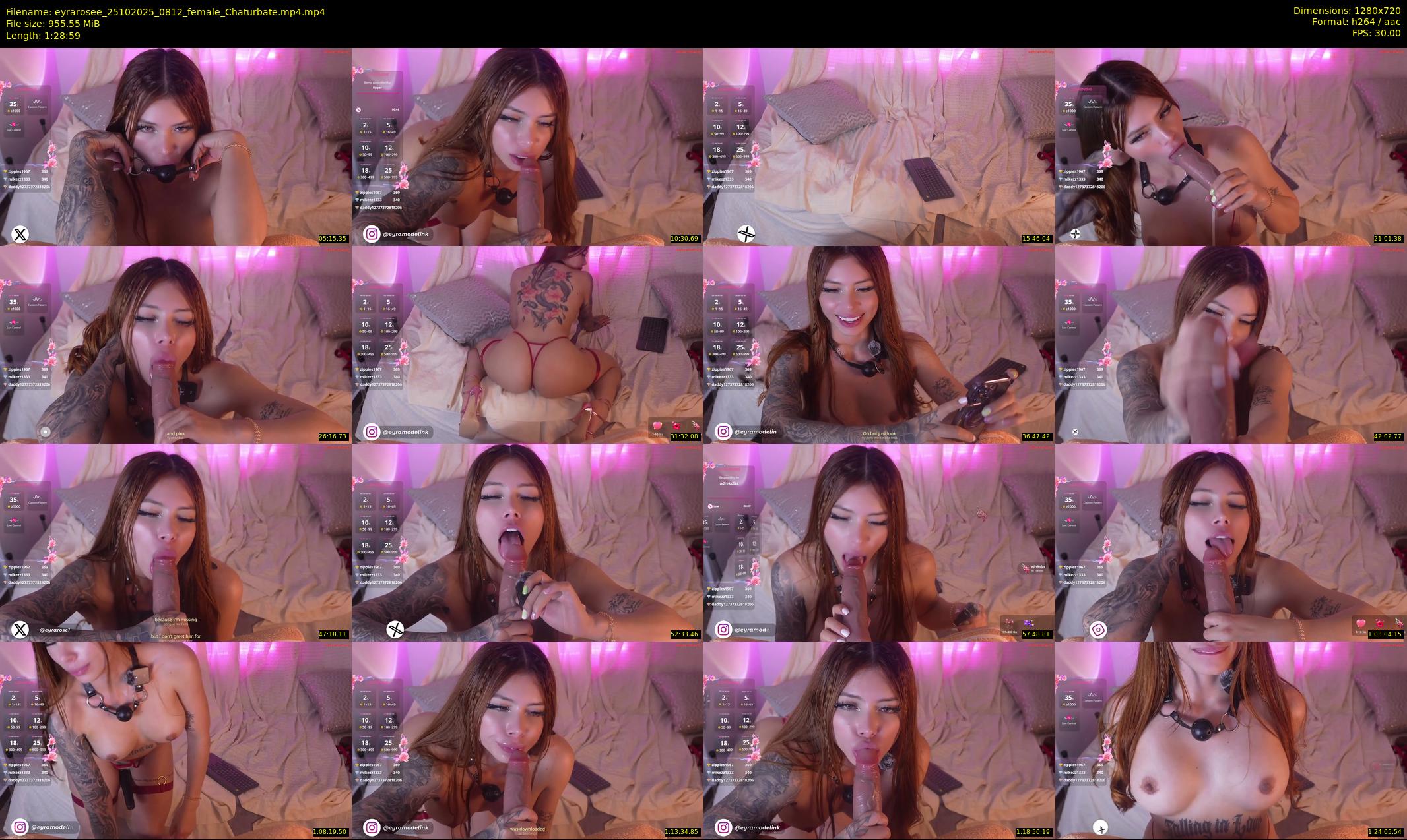 eyrarosee — 89 minute Chaturbate female cam show recording, 720p, Oct 25, 2025