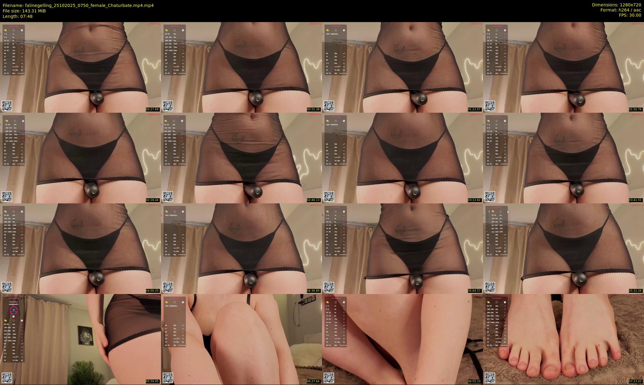 falinegelling — 8 minute Chaturbate female cam show recording, 720p, Oct 25, 2025