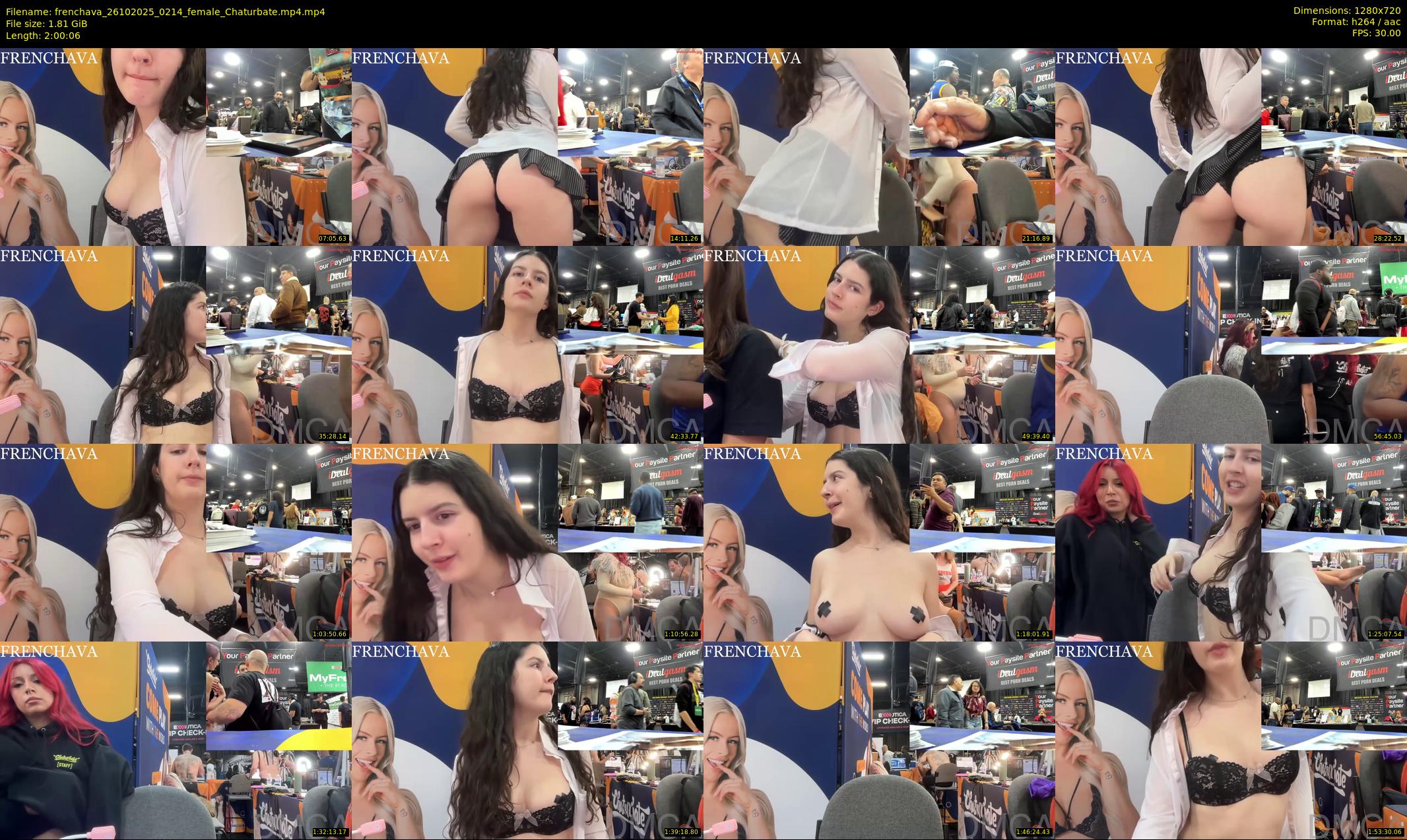 frenchava — 121 minute Chaturbate female cam show recording, 720p, Oct 26, 2025
