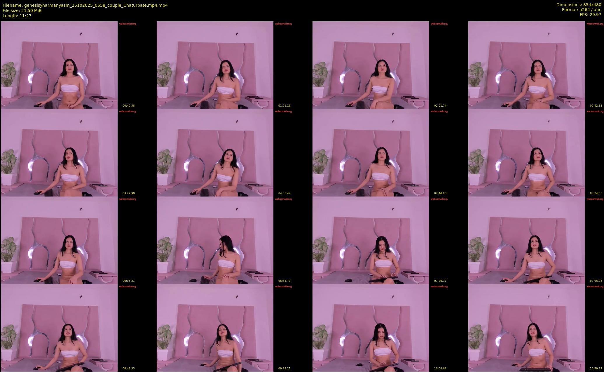 genesisyharmanyasm — 12 minute Chaturbate couple cam show recording, 480p, Oct 25, 2025
