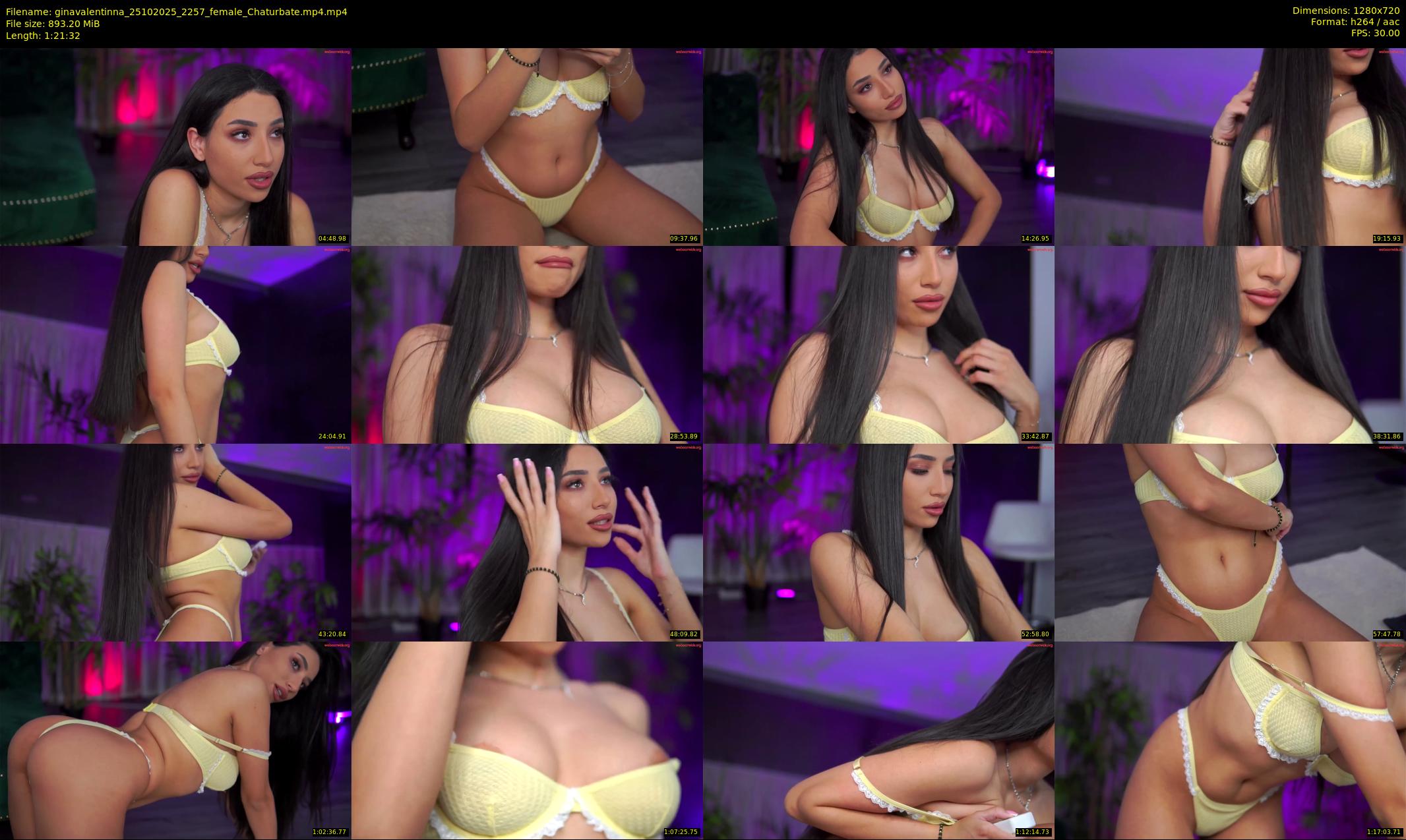 ginavalentinna — 82 minute Chaturbate female cam show recording, 720p, Oct 25, 2025