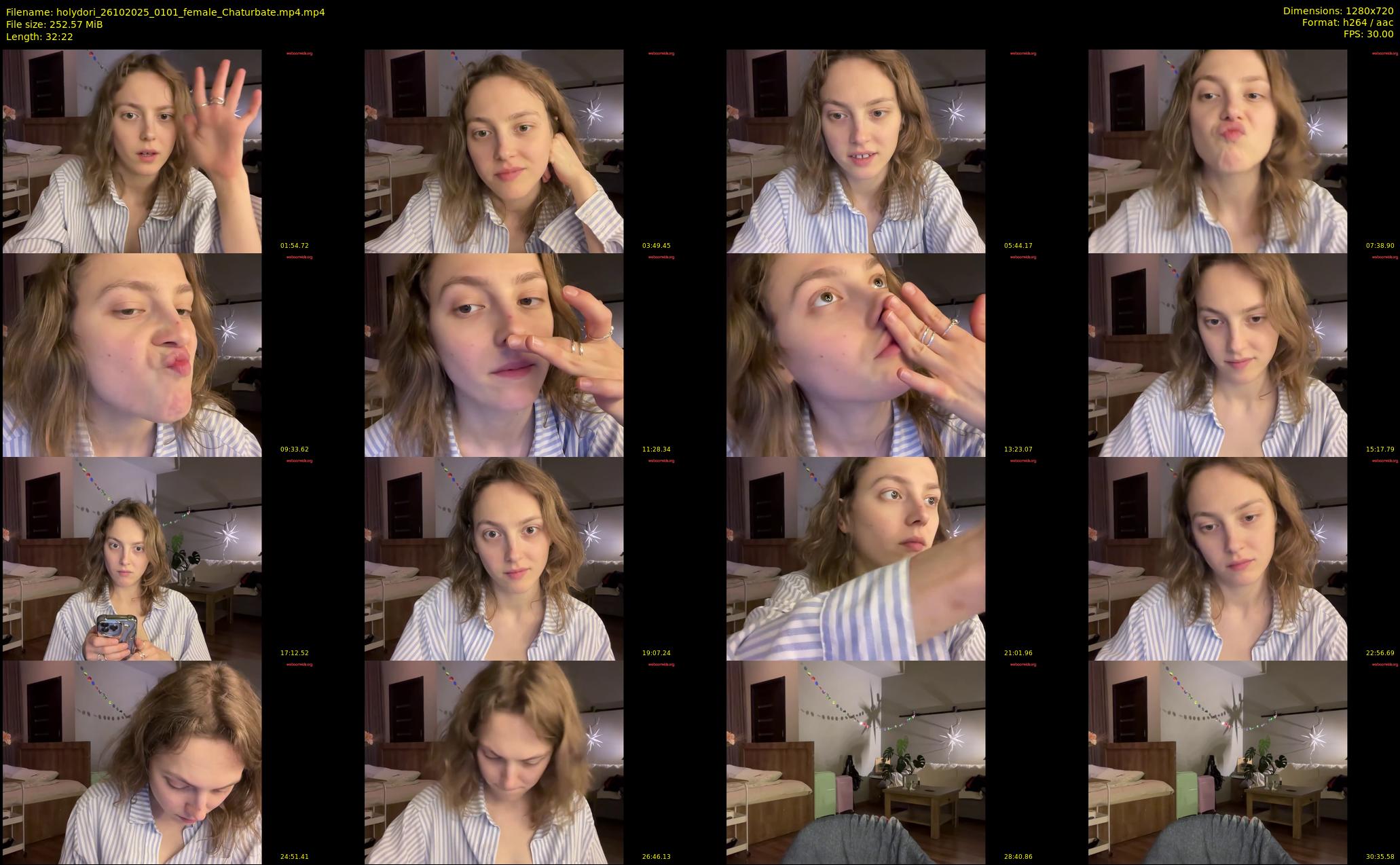 holydori — 33 minute Chaturbate female cam show recording, 720p, Oct 26, 2025