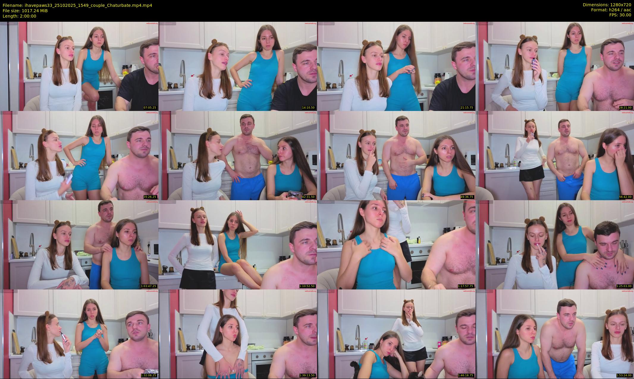 ihavepaws33 — 120 minute Chaturbate couple cam show recording, 720p, Oct 25, 2025