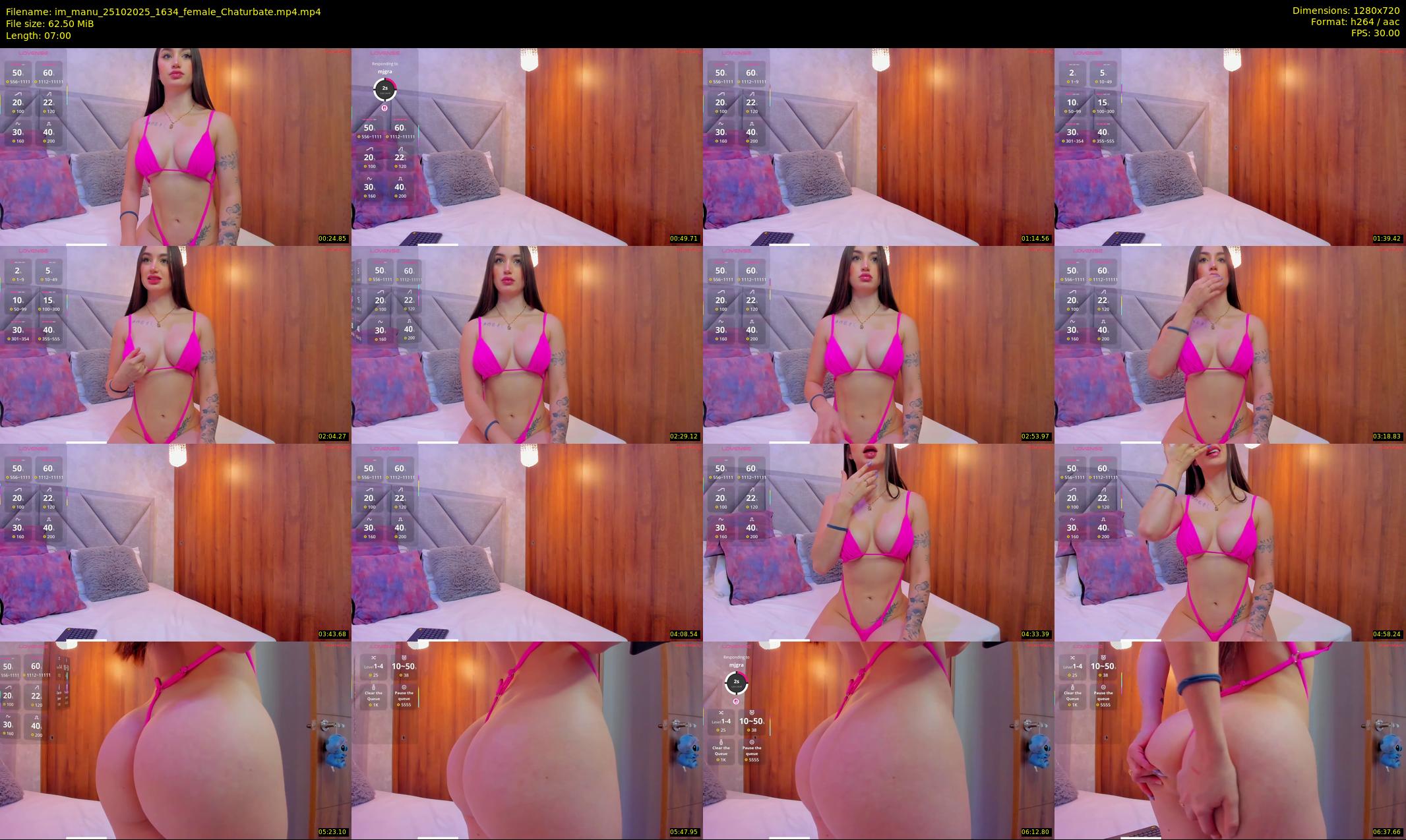 im_manu — 7 minute Chaturbate female cam show recording, 720p, Oct 25, 2025