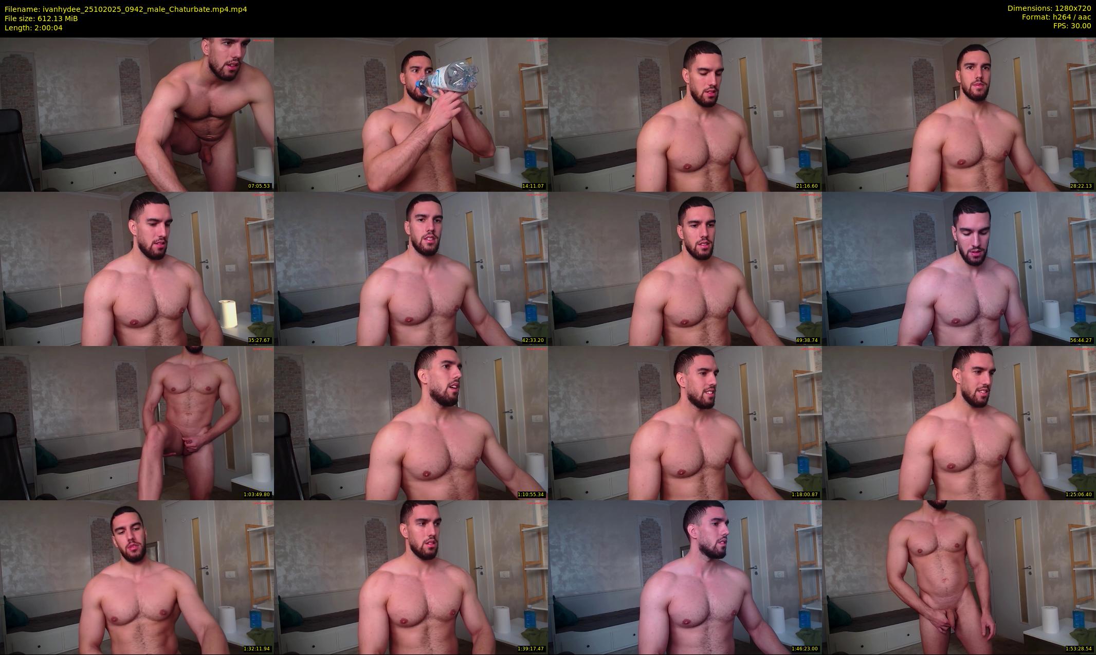 ivanhydee — 121 minute Chaturbate male cam show recording, 720p, Oct 25, 2025