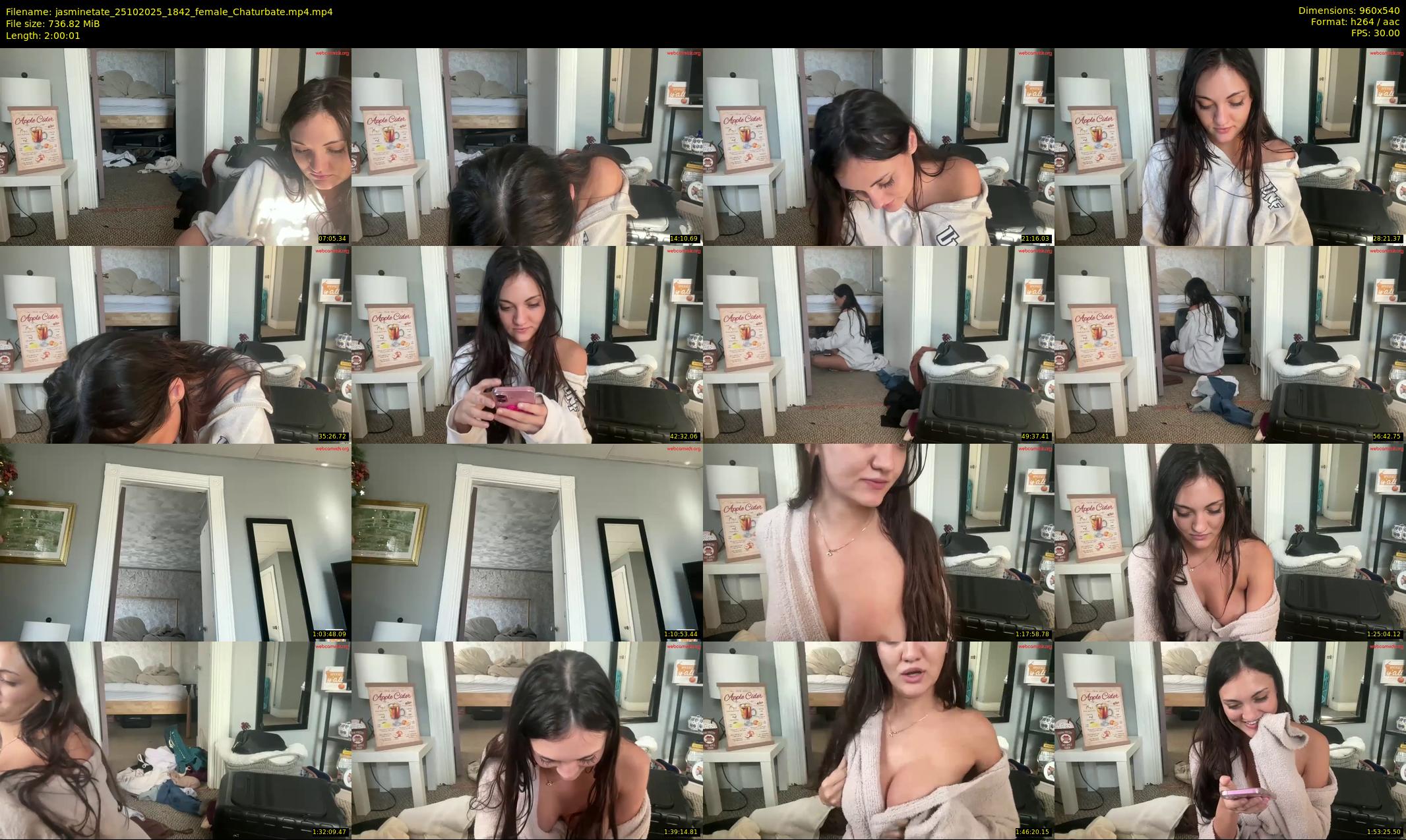 jasminetate — 121 minute Chaturbate female cam show recording, 480p, Oct 25, 2025