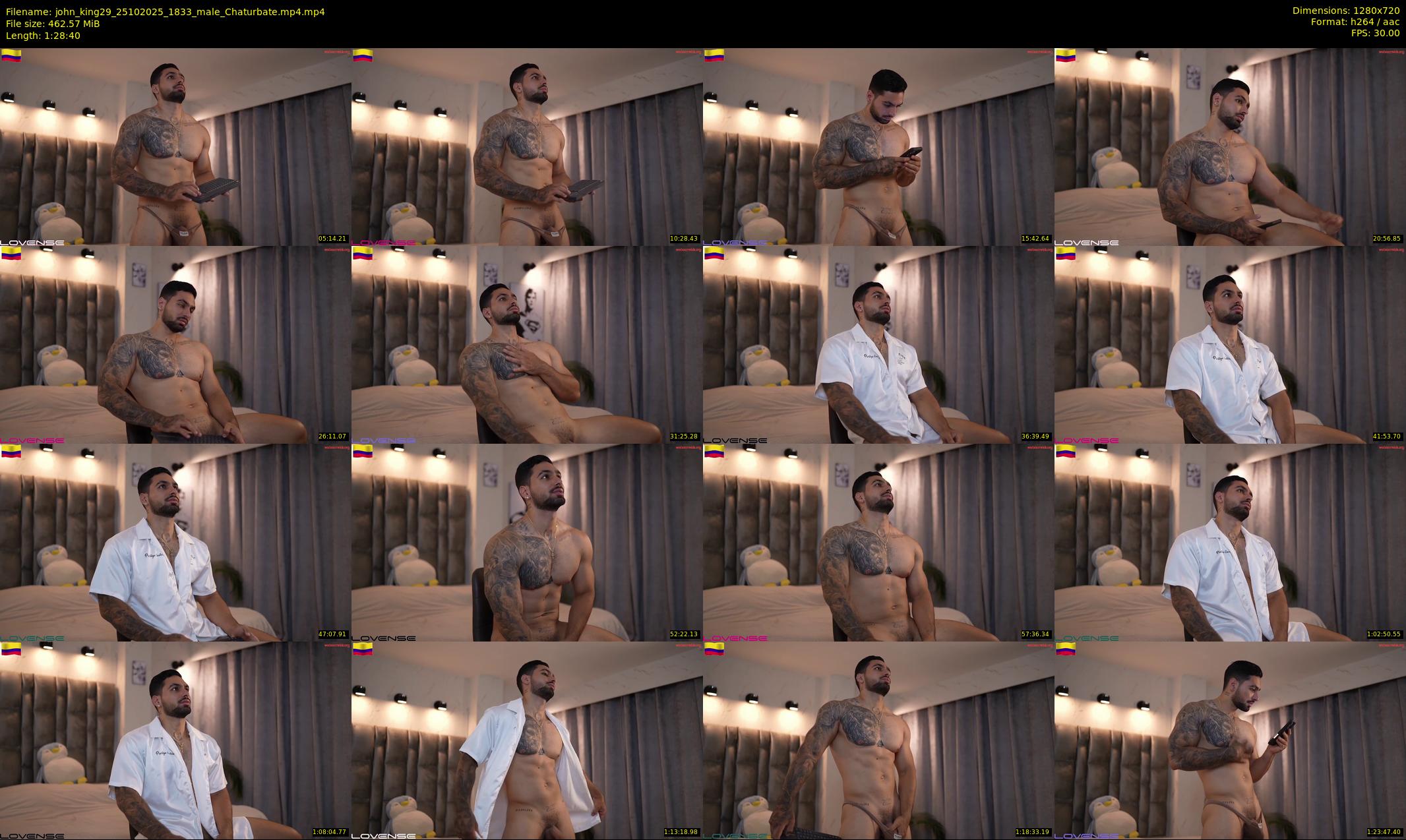 john_king29 — 89 minute Chaturbate male cam show recording, 720p, Oct 25, 2025