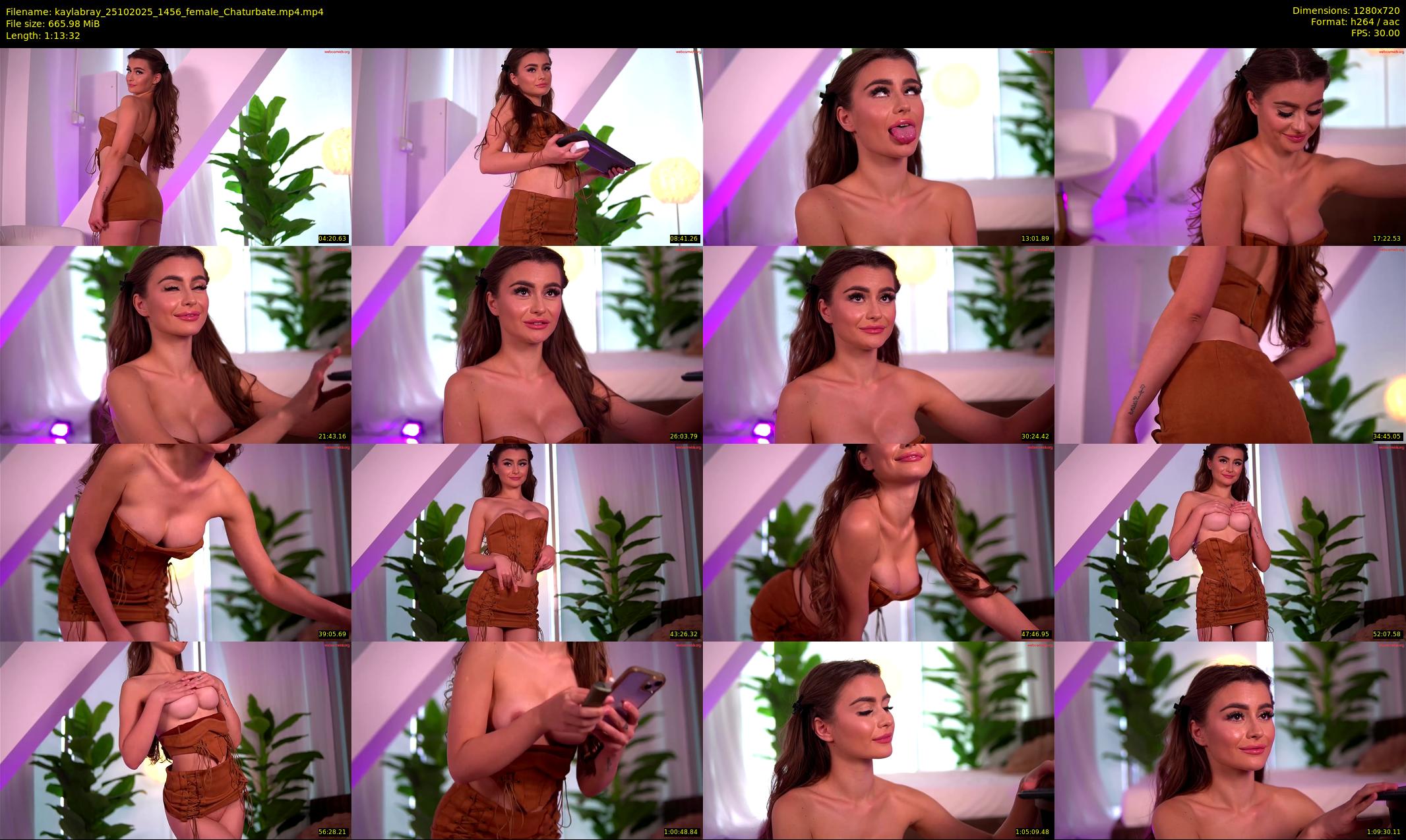 kaylabray — 74 minute Chaturbate female cam show recording, 720p, Oct 25, 2025