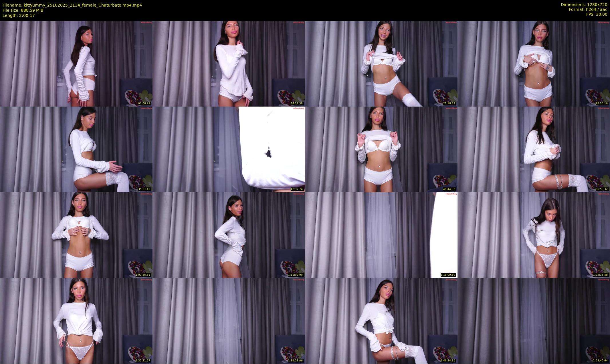 kittyummy — 121 minute Chaturbate female cam show recording, 720p, Oct 25, 2025