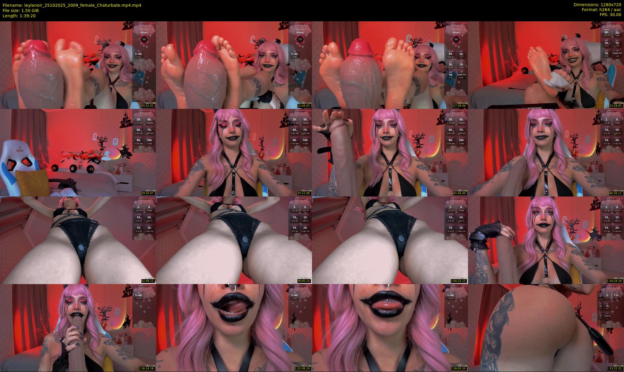 leylanoir — 100 minute Chaturbate female cam show recording, 720p, Oct 25, 2025