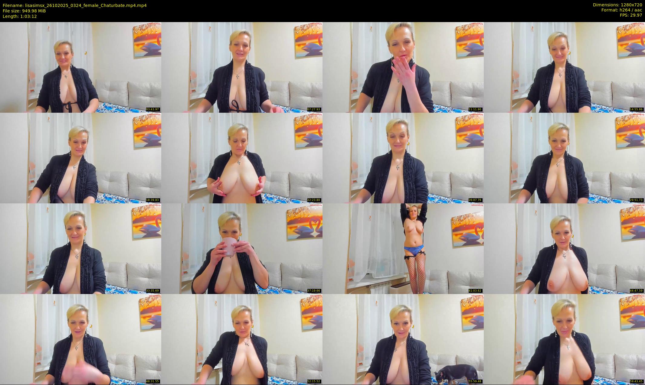 lisasimsx — 64 minute Chaturbate female cam show recording, 720p, Oct 26, 2025