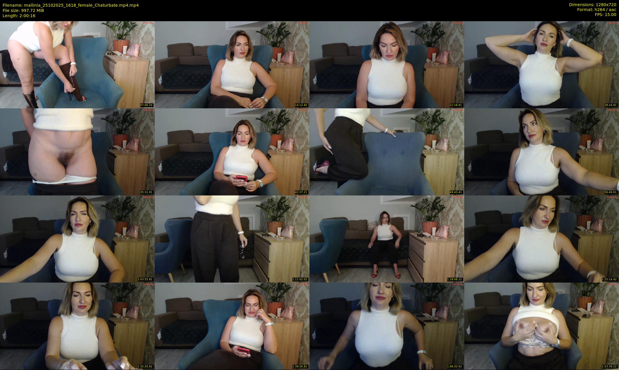 mallinia — 121 minute Chaturbate female cam show recording, 720p, Oct 25, 2025