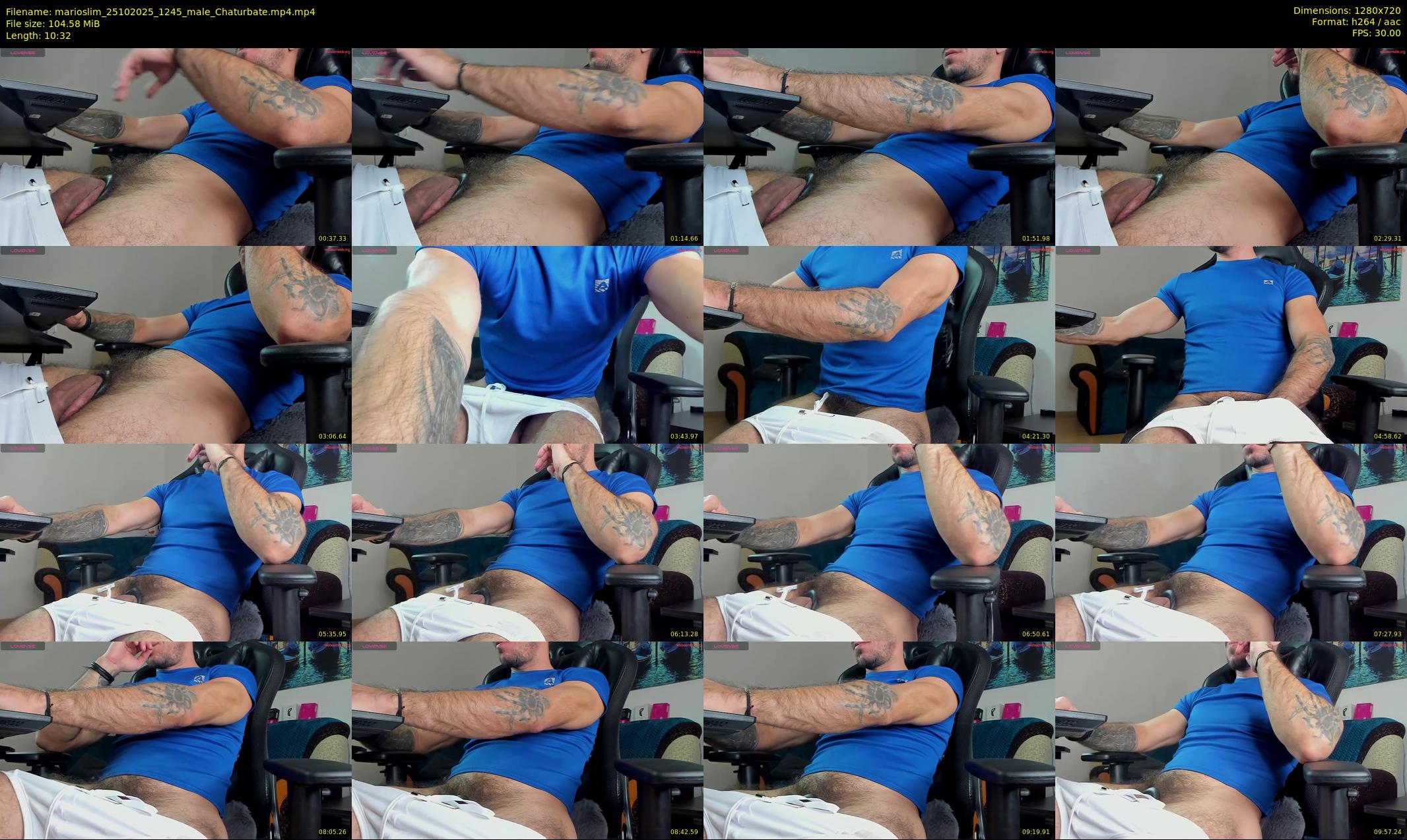 marioslim — 11 minute Chaturbate male cam show recording, 720p, Oct 25, 2025