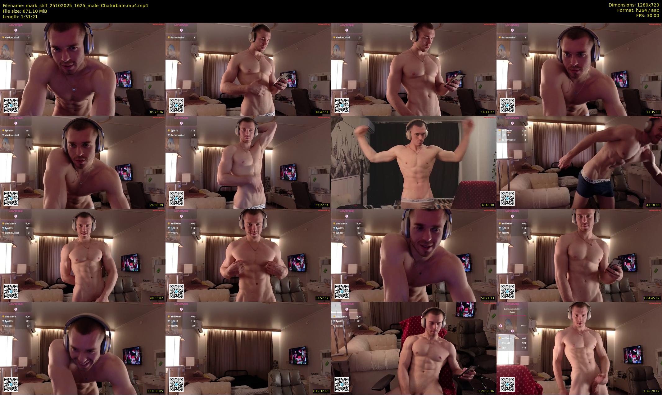 mark_stiff — 92 minute Chaturbate male cam show recording, 720p, Oct 25, 2025