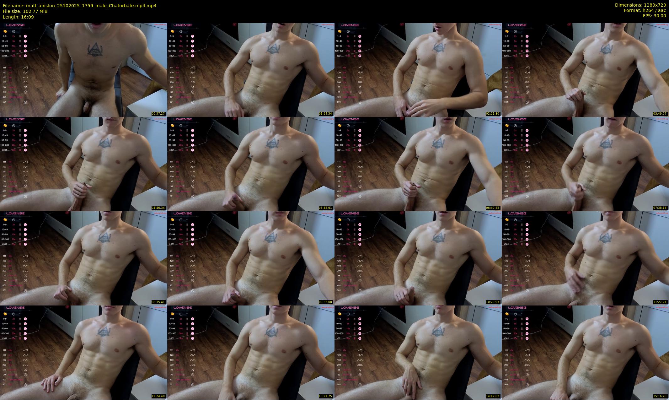 matt_aniston — 17 minute Chaturbate male cam show recording, 720p, Oct 25, 2025