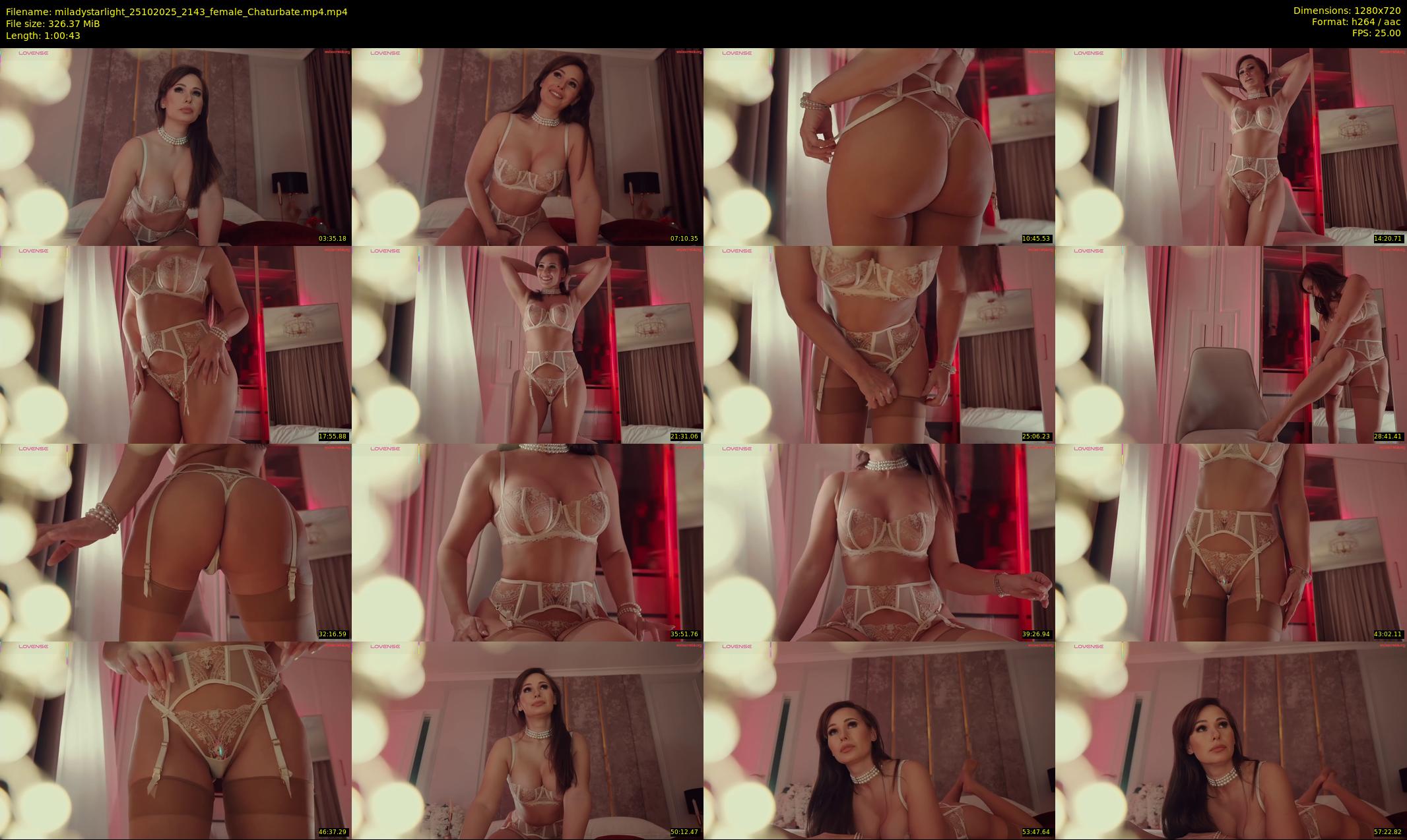 miladystarlight — 61 minute Chaturbate female cam show recording, 720p, Oct 25, 2025