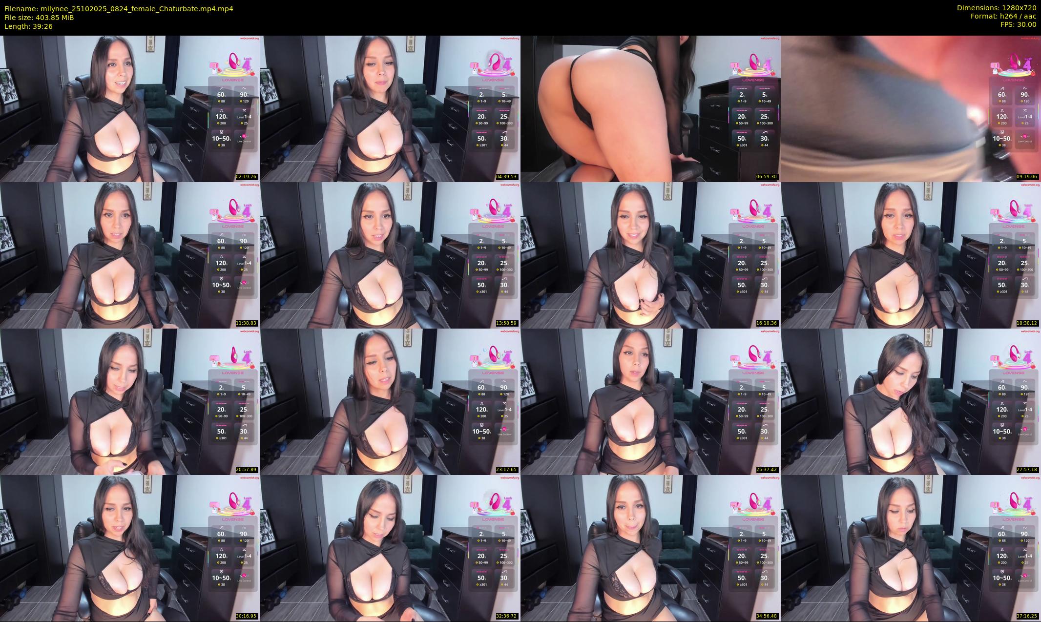 milynee — 40 minute Chaturbate female cam show recording, 720p, Oct 25, 2025