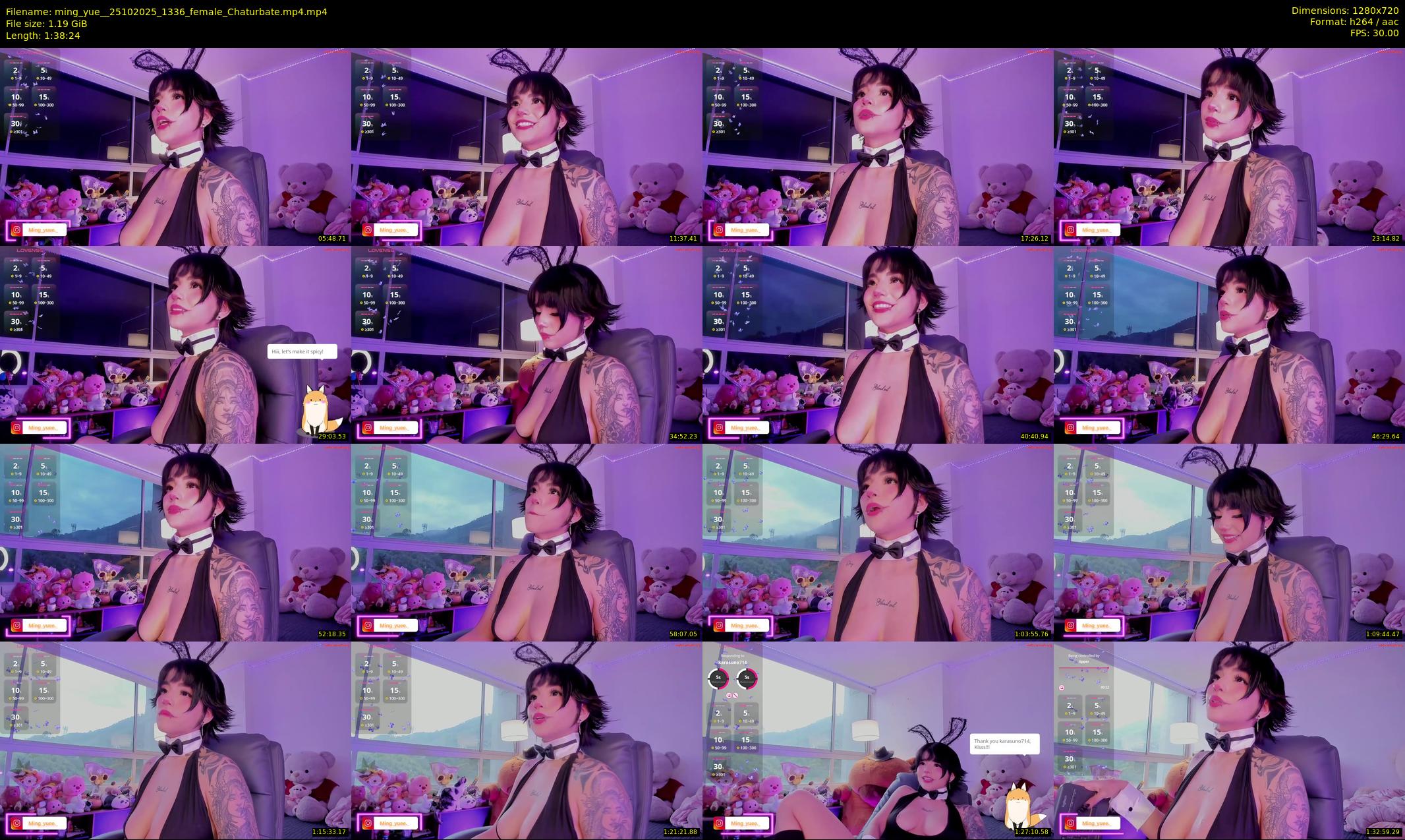 ming_yue_ — 99 minute Chaturbate female cam show recording, 720p, Oct 25, 2025