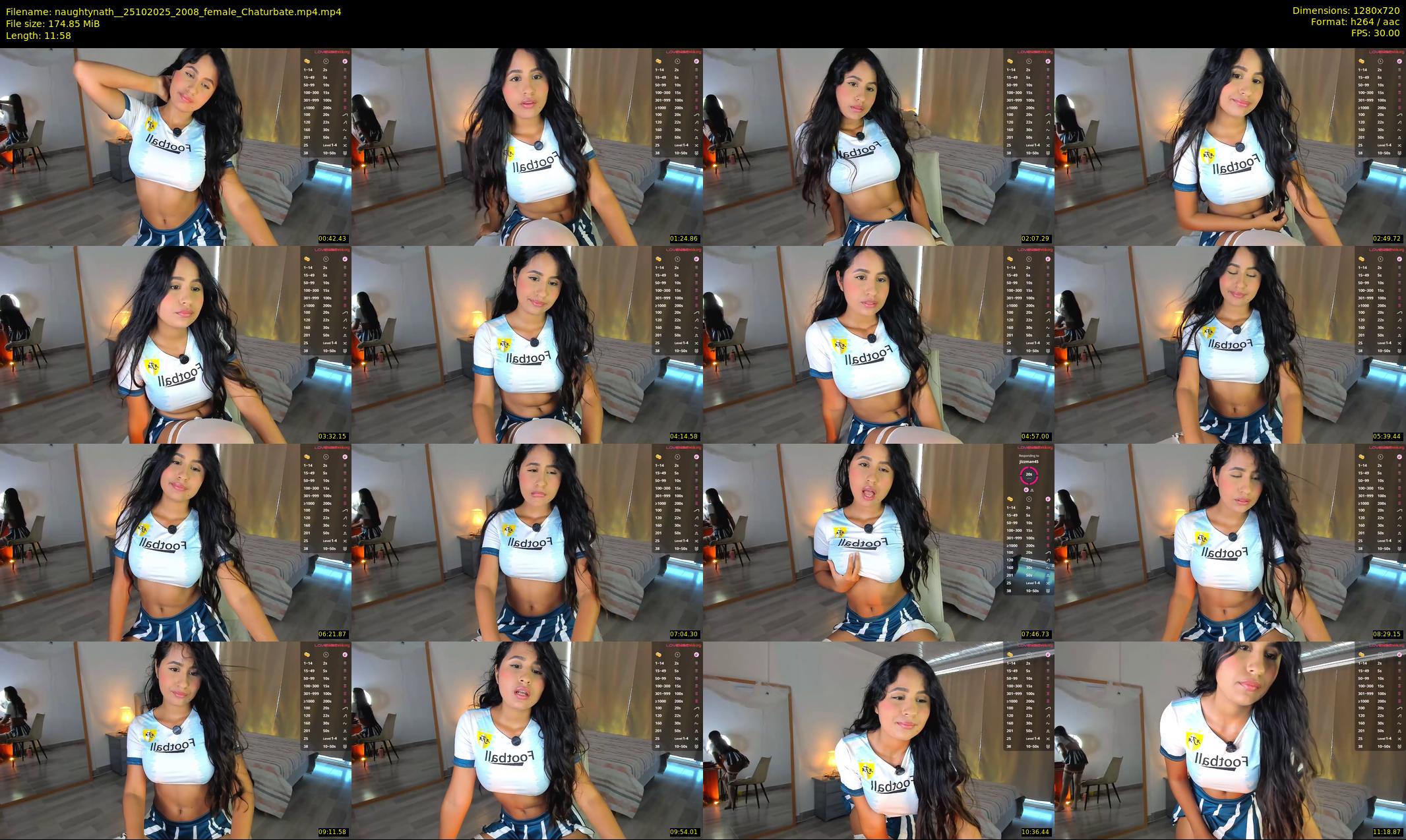 naughtynath_ — 12 minute Chaturbate female cam show recording, 720p, Oct 25, 2025