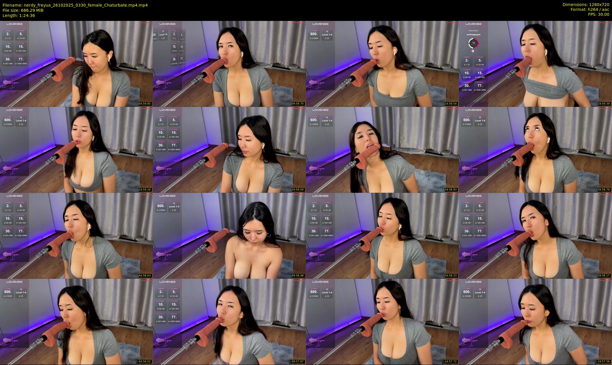 nerdy_freyua — 85 minute Chaturbate female cam show recording, 720p, Oct 26, 2025