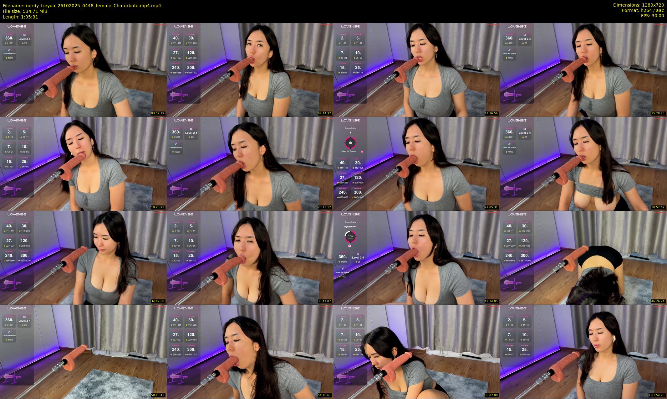 nerdy_freyua — 66 minute Chaturbate female cam show recording, 720p, Oct 26, 2025