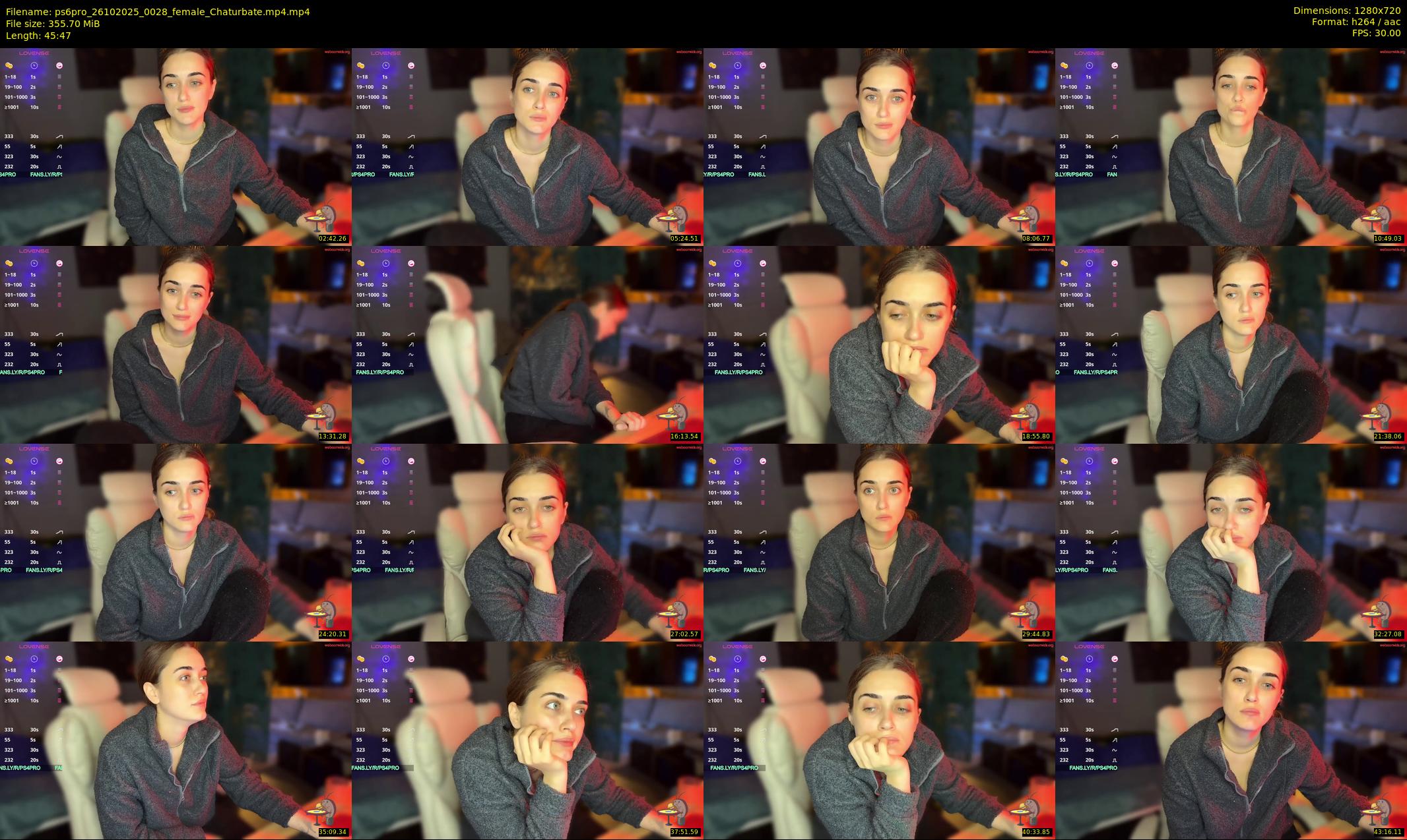ps6pro — 46 minute Chaturbate female cam show recording, 720p, Oct 26, 2025
