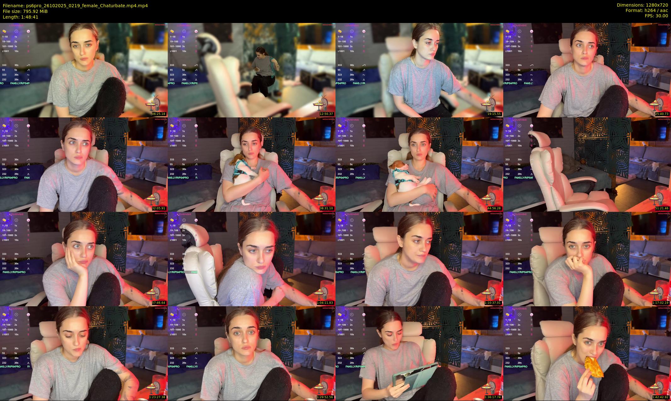 ps6pro — 109 minute Chaturbate female cam show recording, 720p, Oct 26, 2025