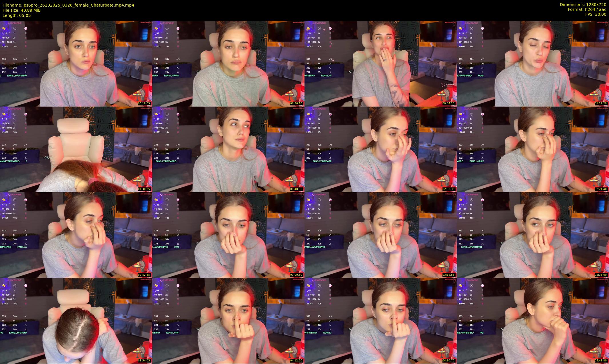 ps6pro — 6 minute Chaturbate female cam show recording, 720p, Oct 26, 2025