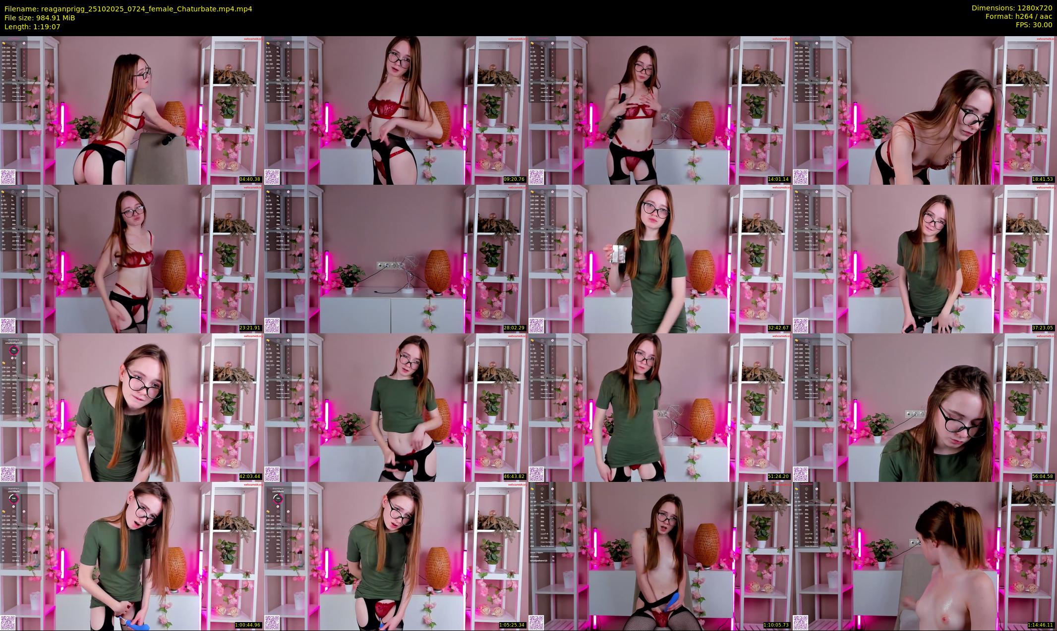 reaganprigg — 80 minute Chaturbate female cam show recording, 720p, Oct 25, 2025