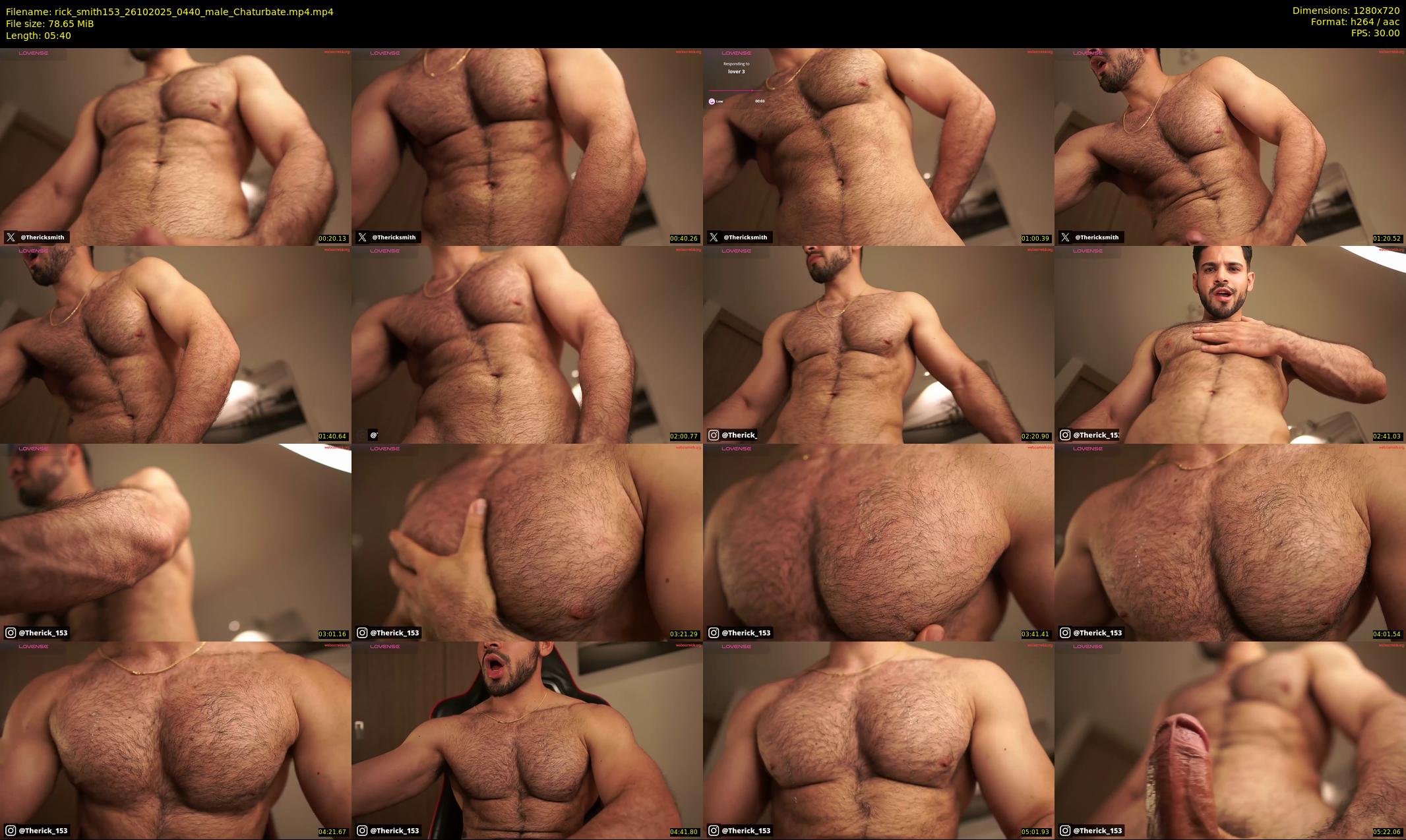 rick_smith153 — 6 minute Chaturbate male cam show recording, 720p, Oct 26, 2025