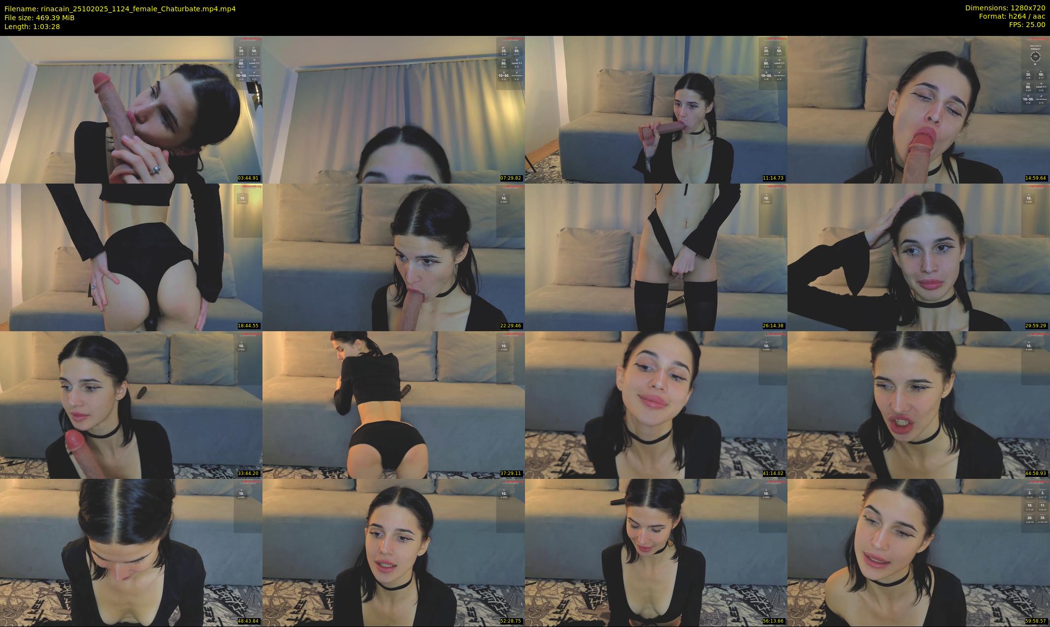 rinacain — 64 minute Chaturbate female cam show recording, 720p, Oct 25, 2025