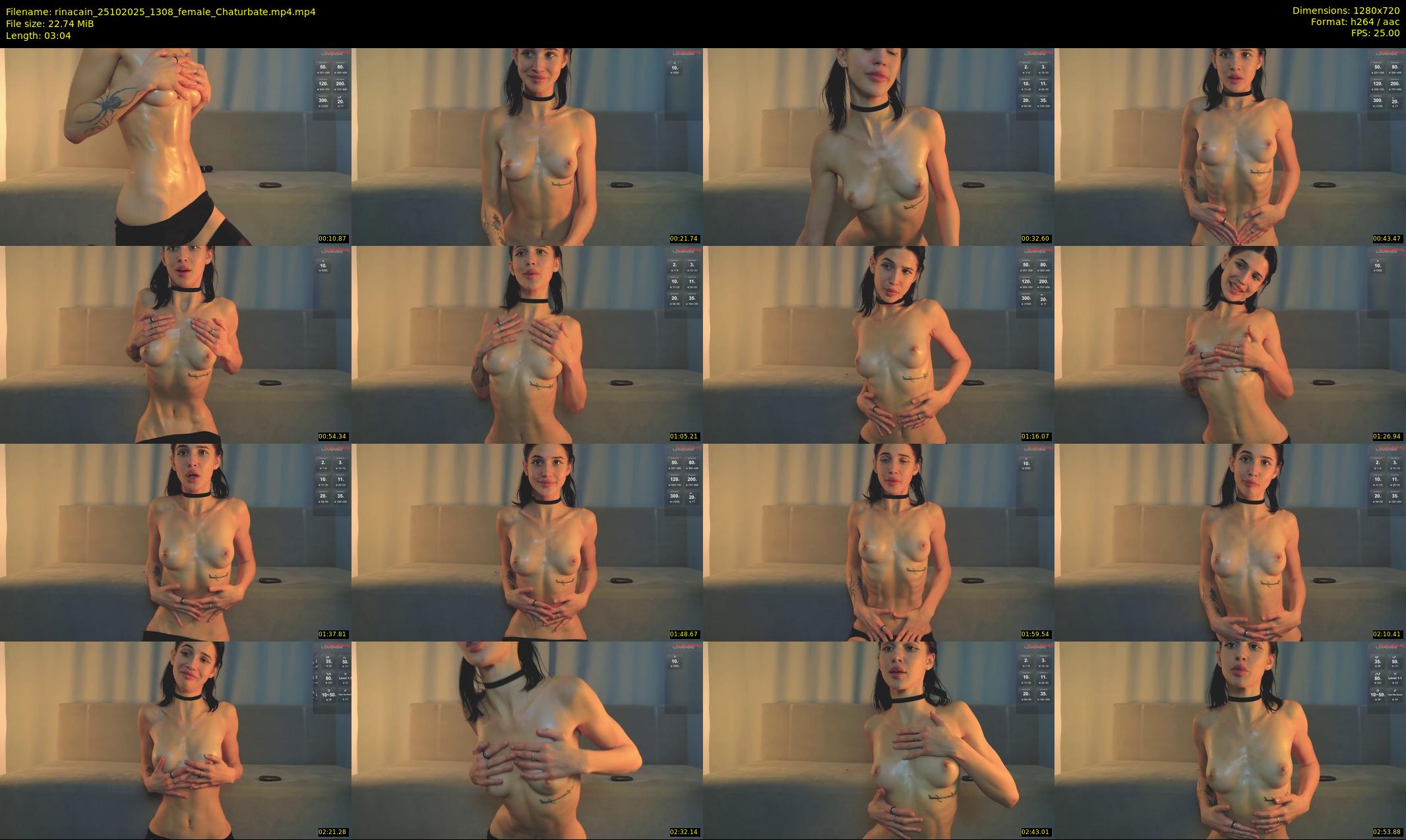 rinacain — 4 minute Chaturbate female cam show recording, 720p, Oct 25, 2025