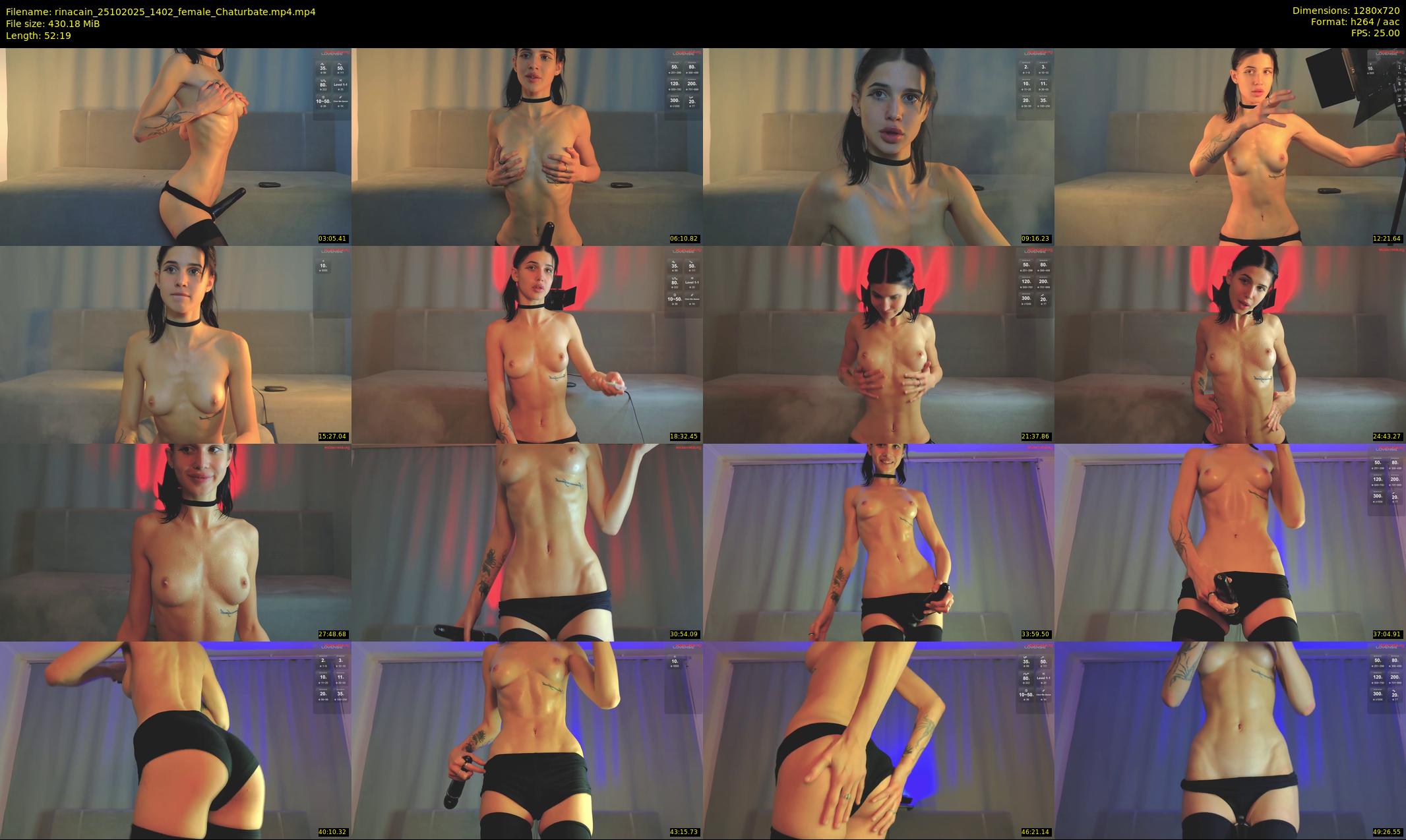 rinacain — 53 minute Chaturbate female cam show recording, 720p, Oct 25, 2025
