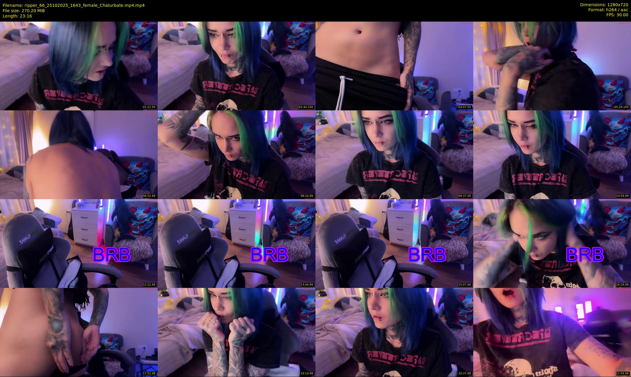 ripper_66 — 24 minute Chaturbate female cam show recording, 720p, Oct 25, 2025