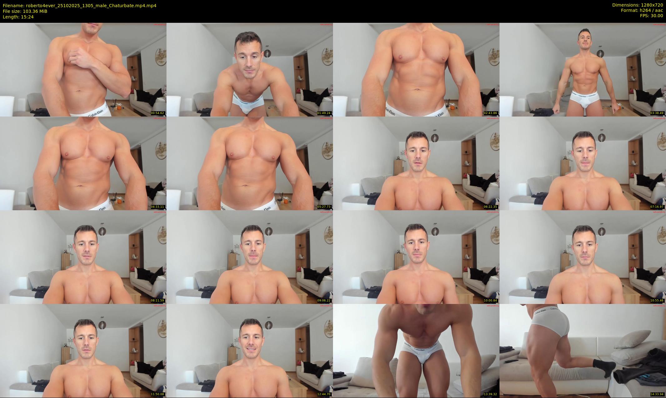 roberto4ever — 16 minute Chaturbate male cam show recording, 720p, Oct 25, 2025