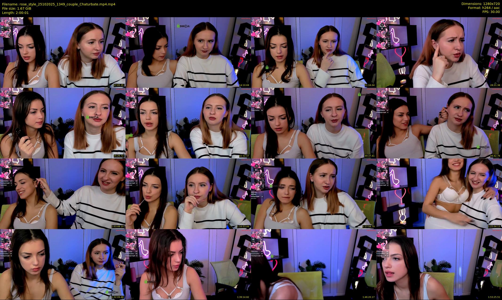rose_style — 121 minute Chaturbate couple cam show recording, 720p, Oct 25, 2025