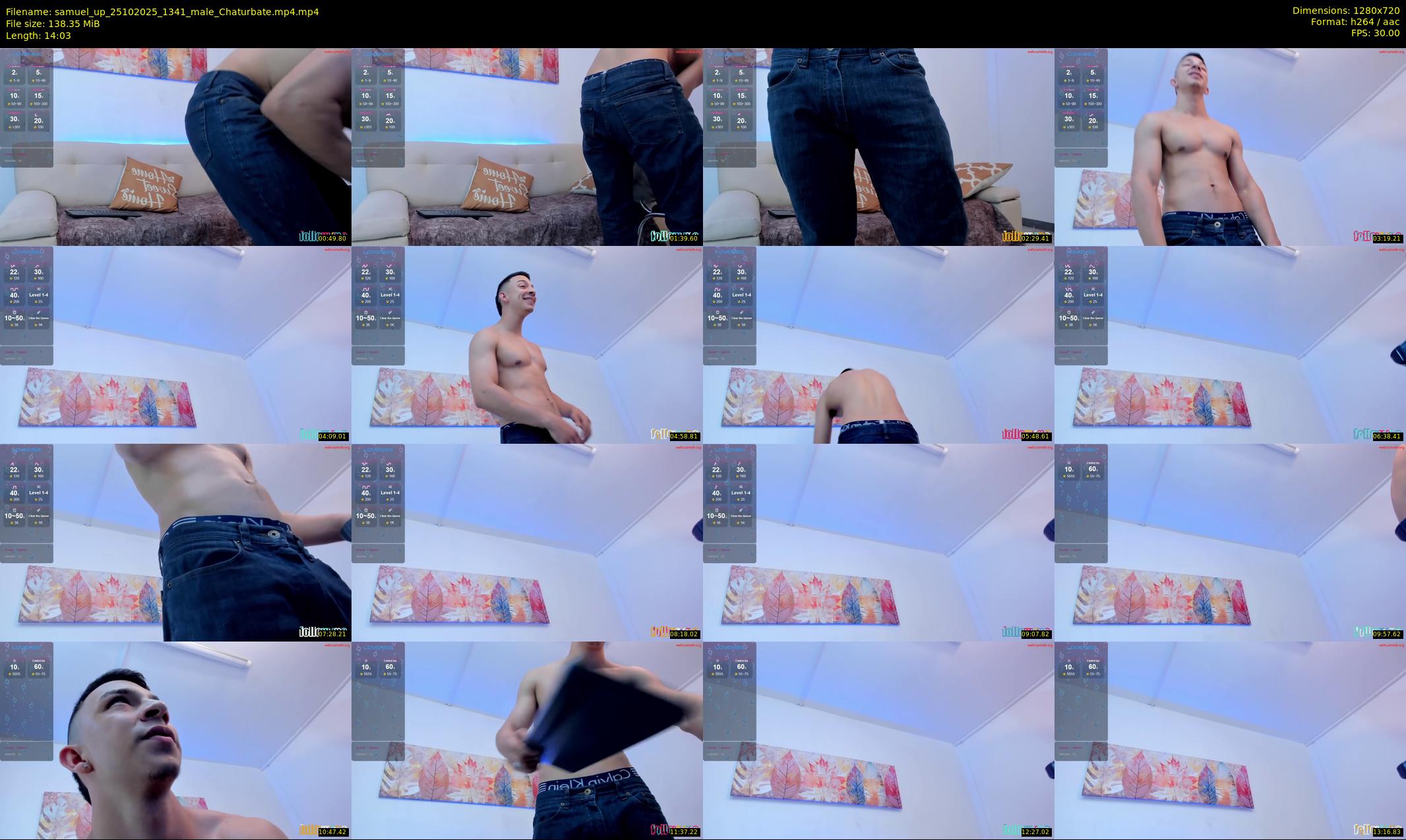 samuel_up — 15 minute Chaturbate male cam show recording, 720p, Oct 25, 2025